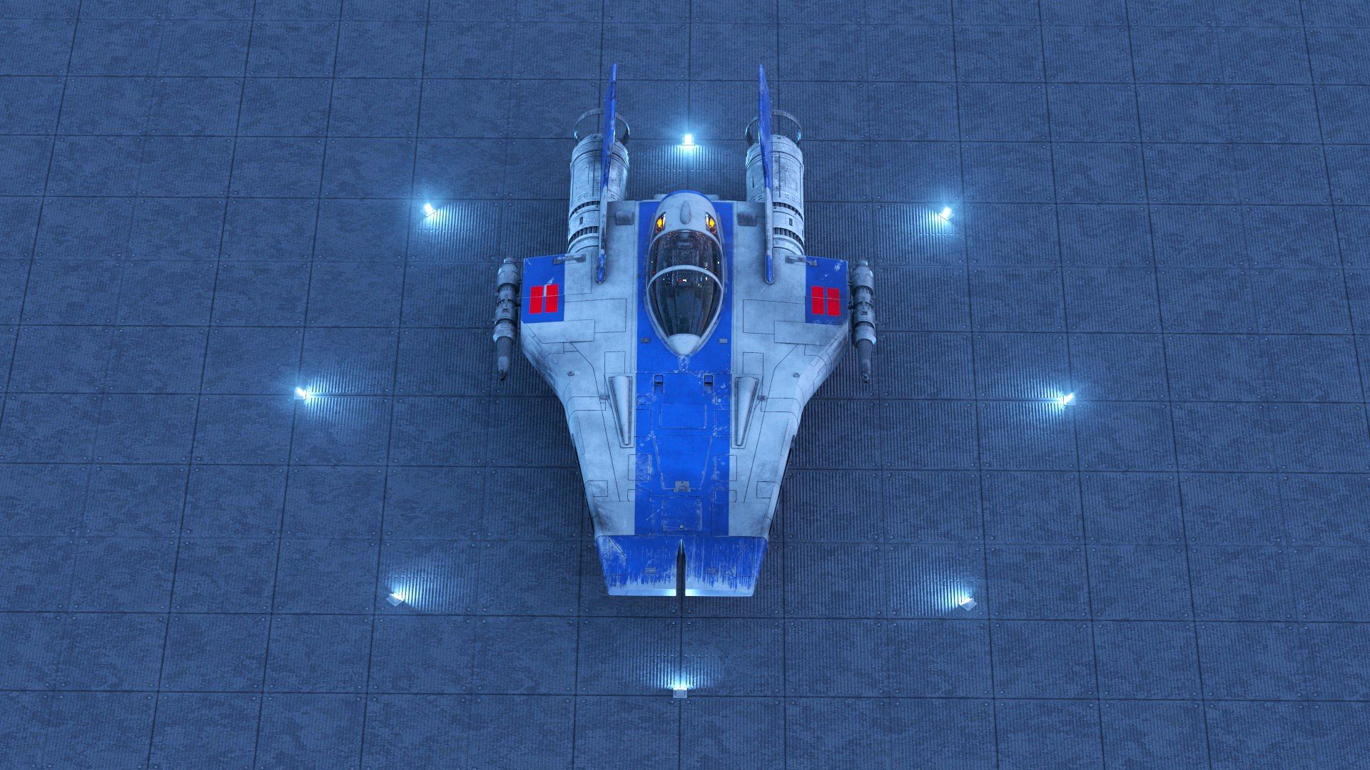 1920x1080 Rz 2 A Wing 3D Model