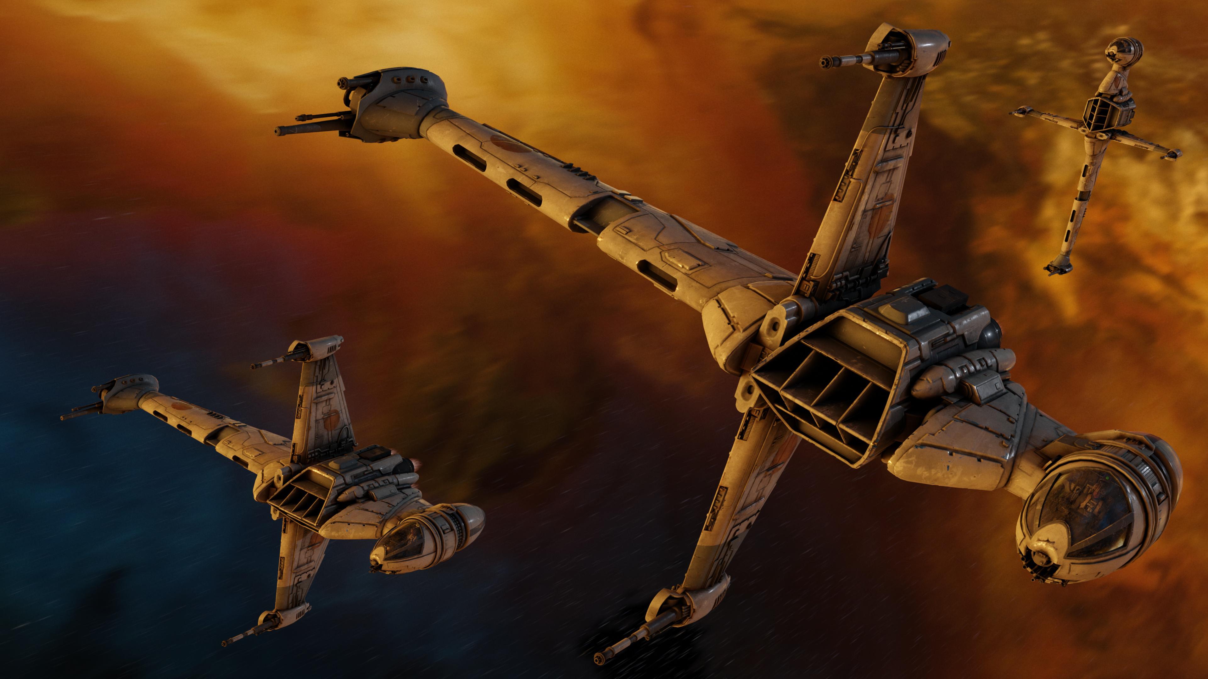 3840x2160 I Carelessly Left The B Wings Out Of My Recent Rendered Wallpaper Of The MC 75 Hangar. Hopefully This New 4k Rendered Wallpaper Will Make Up For My Negligence