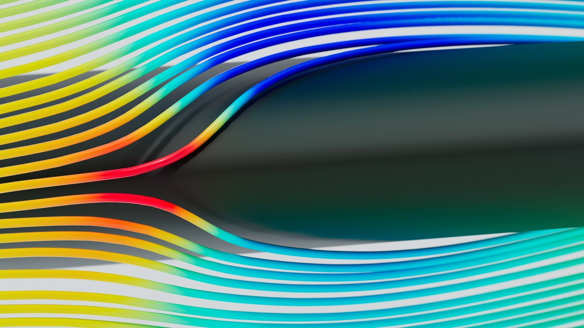 1920x1080 Airflow around an aircraft wing