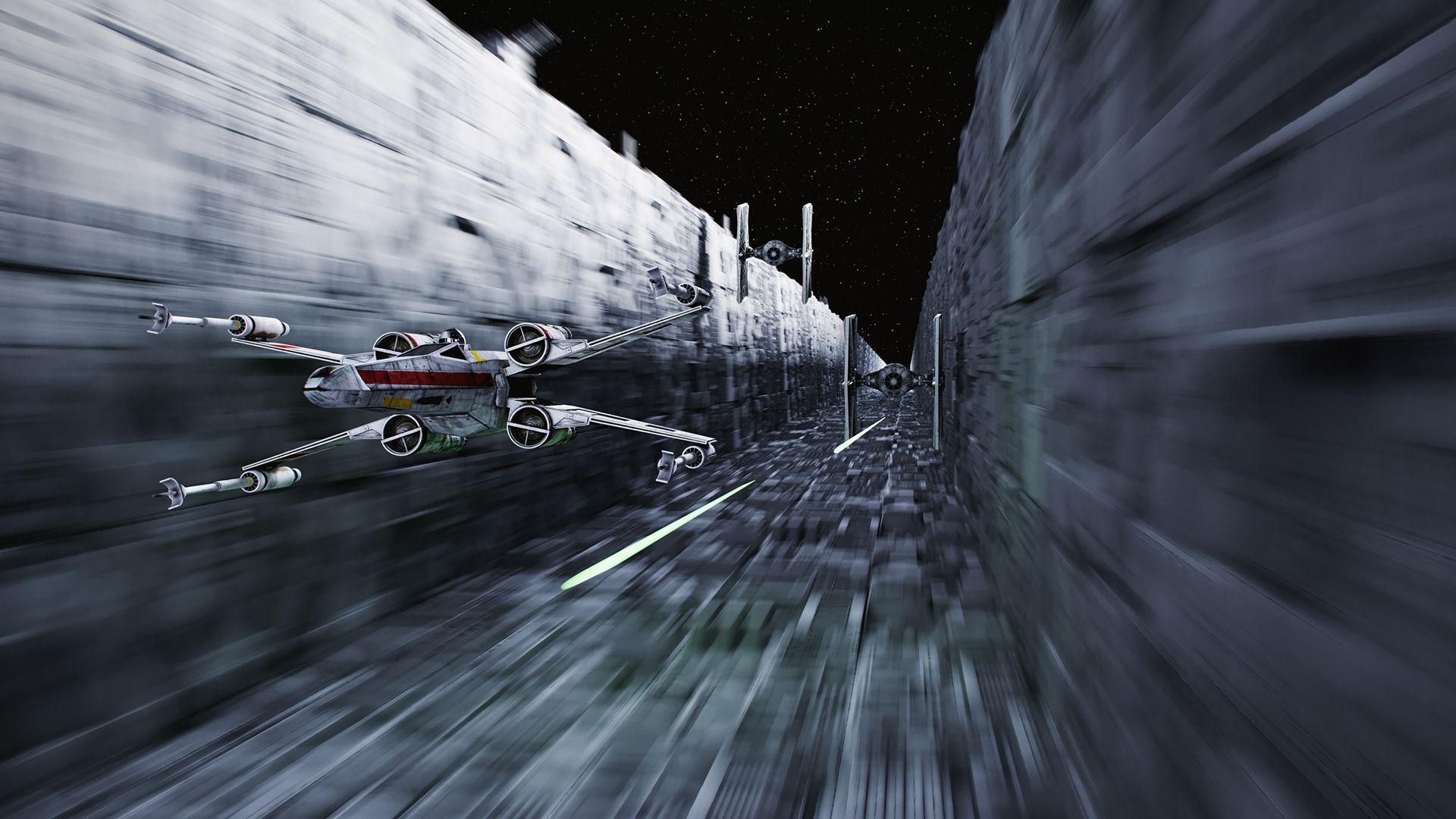 1920x1080 Star Wars Fan Art Battle of Yavin Wing (2). Image - Behance
