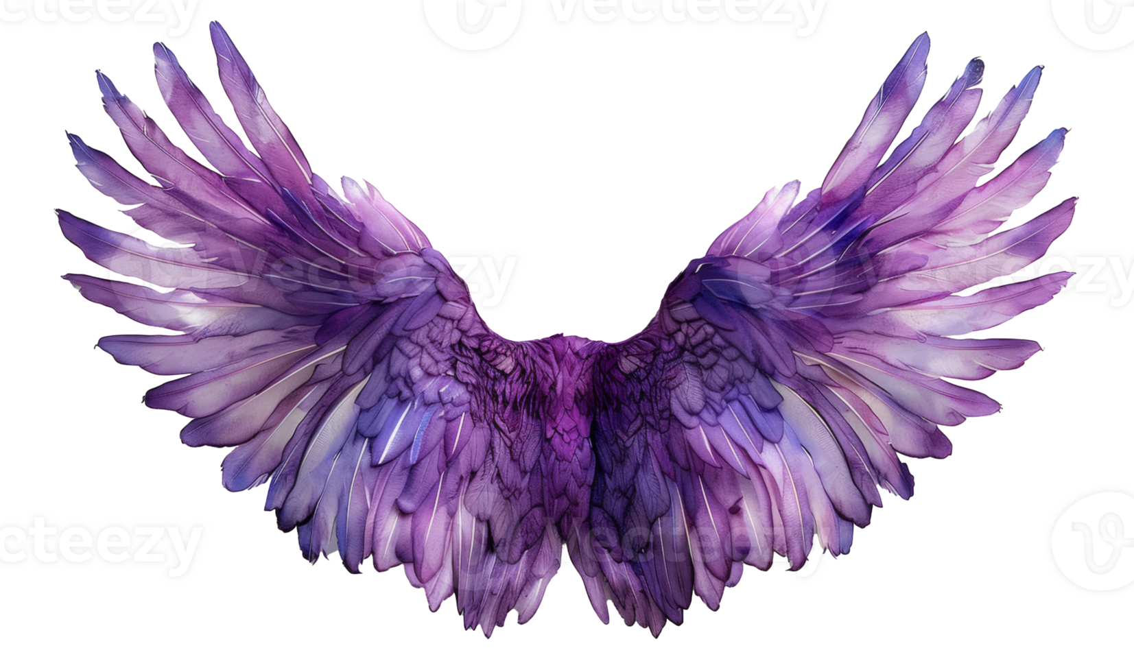 1653x980 Vibrant Blue Angel Wings with Feathery Detail. 46336272 PNG