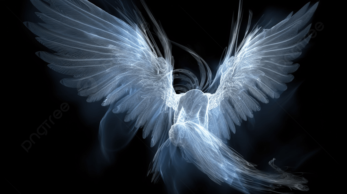 1200x673 Beautiful Wallpaper Of A White Phoenix On A Black Background, Picture Of Angels With Wings, Angel Wings, Wing Background Image And Wallpaper for Free Download