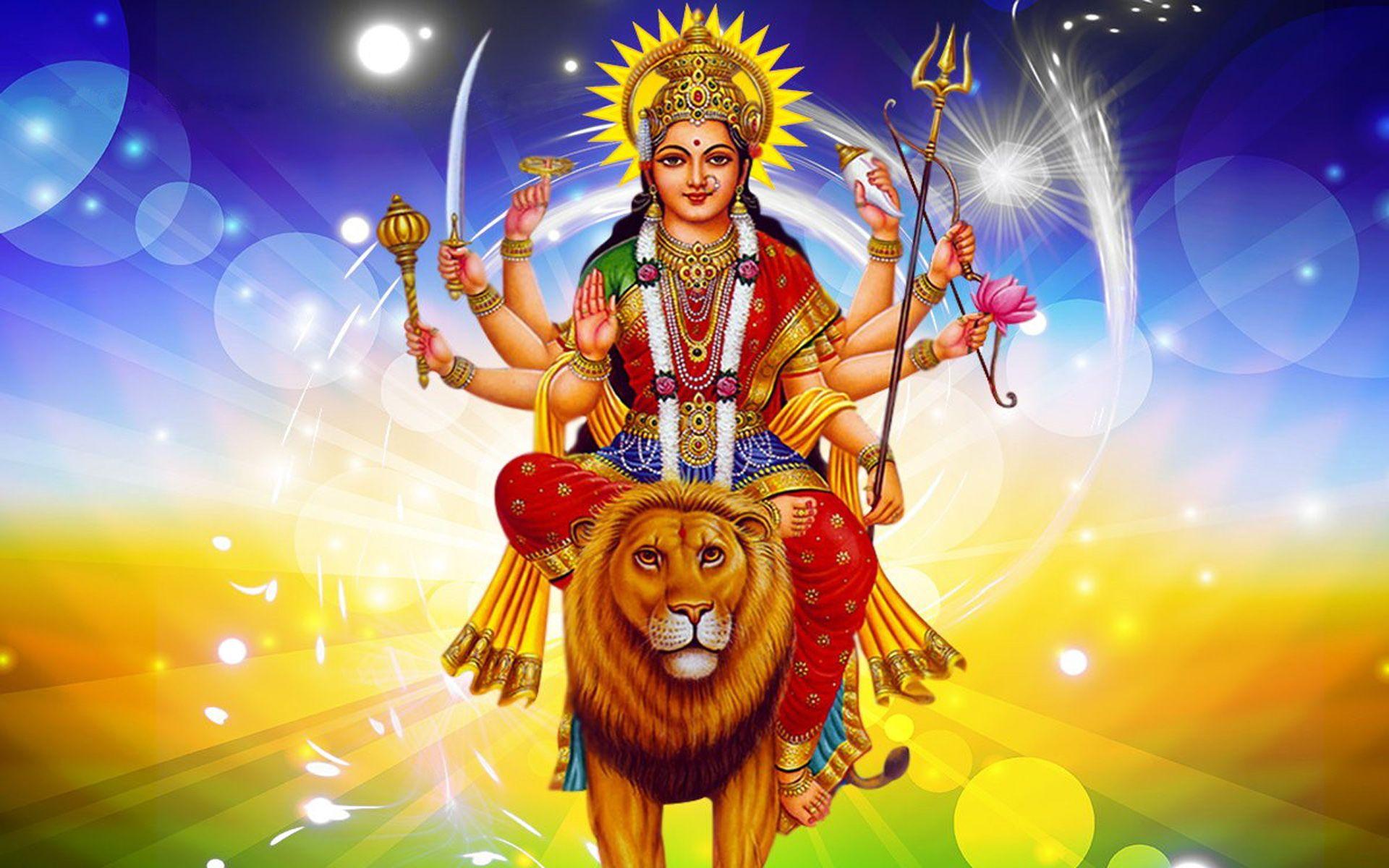 1920x1200 Happy Navratri Maa Durga Image For HD Wallpaper 1920x1200