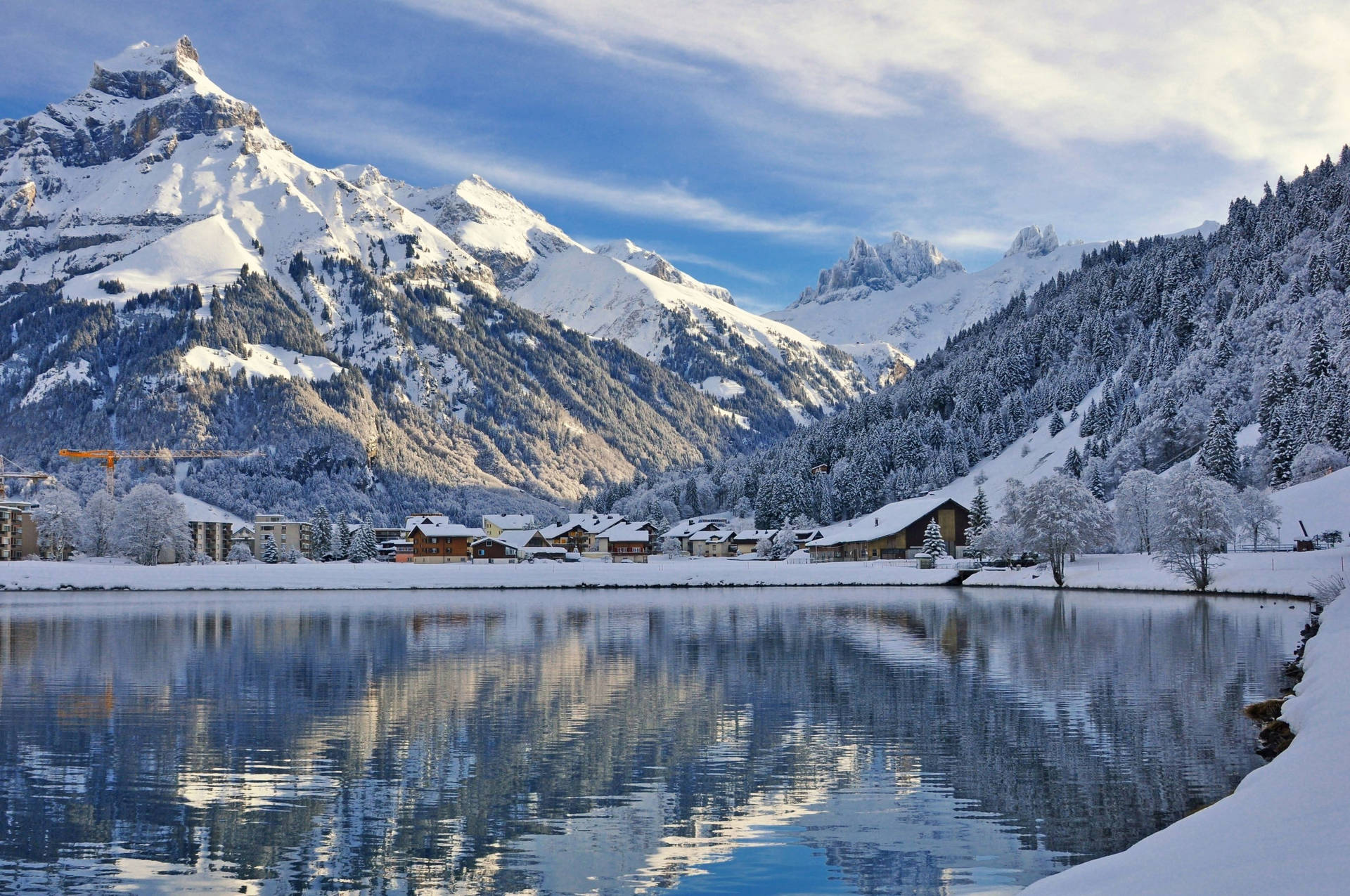 1920x1275 Download Swiss Alps Snow Winter Landscape Wallpaper