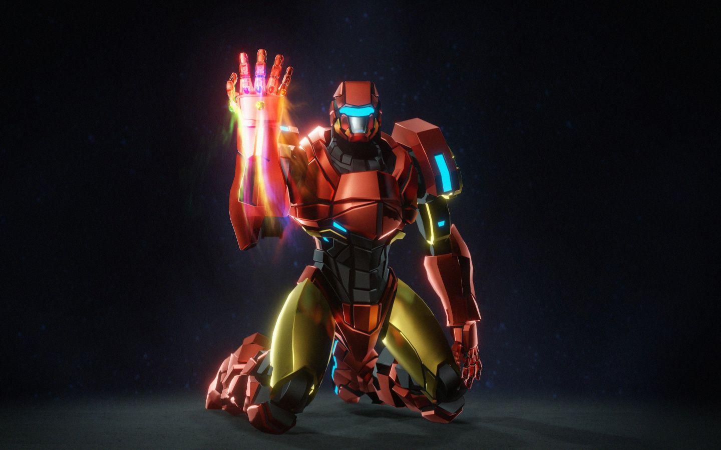 1440x900 Download Infinity Stones and iron man, I am iron man, artwork