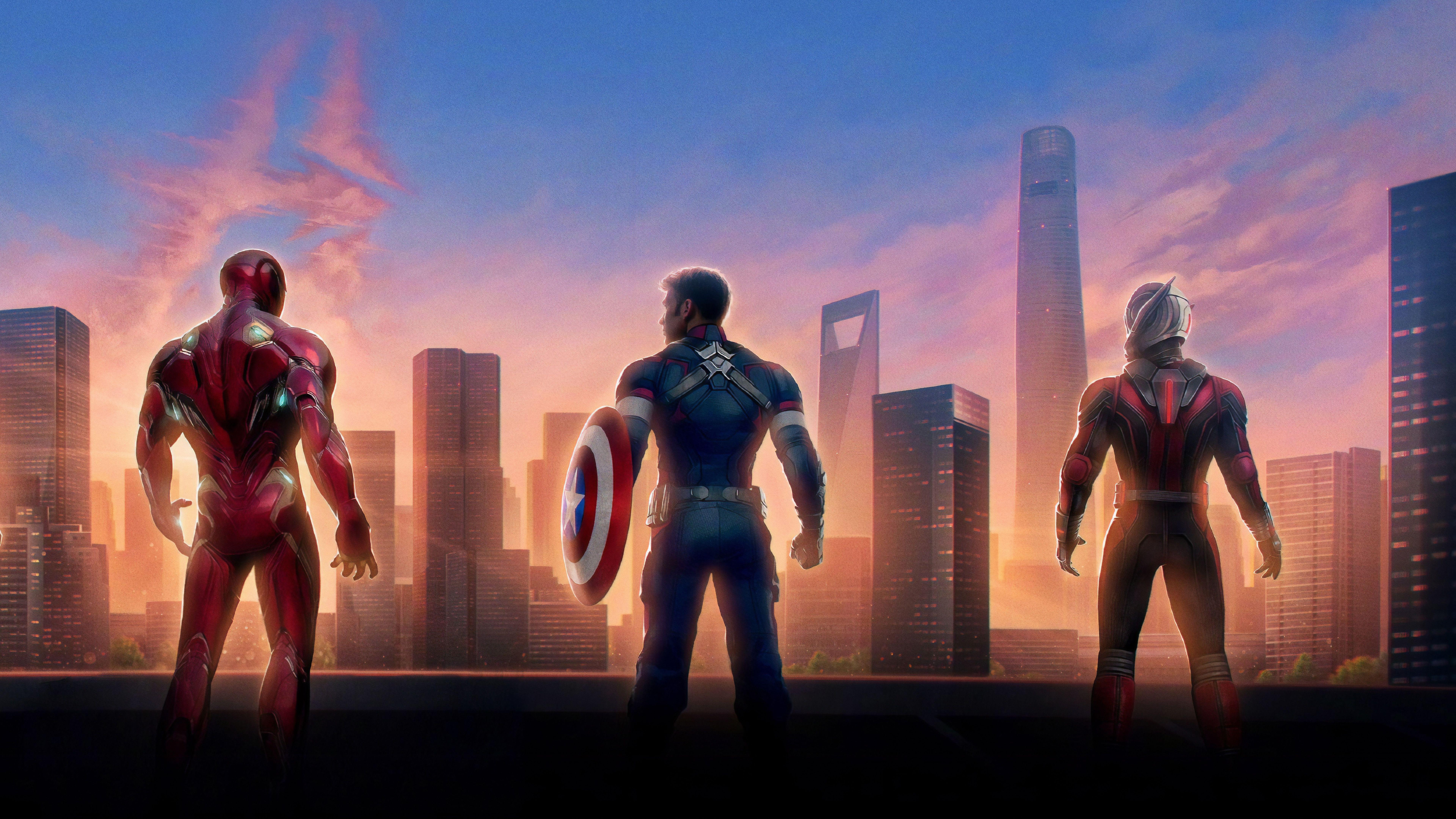 7680x4320 Wallpaper Avengers: Endgame, Avengers Iron Man, Captain America