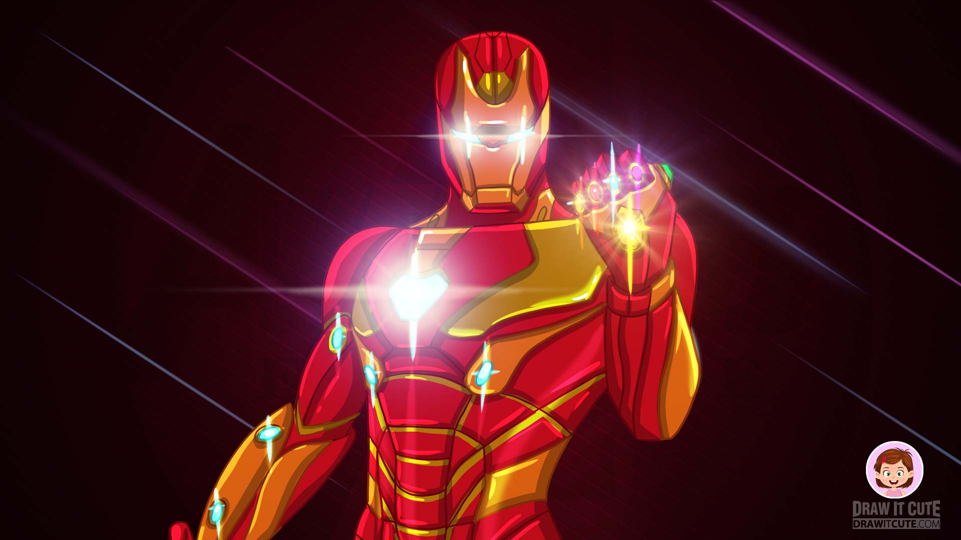 1920x1080 Iron Man Infinity Stone Wallpaper