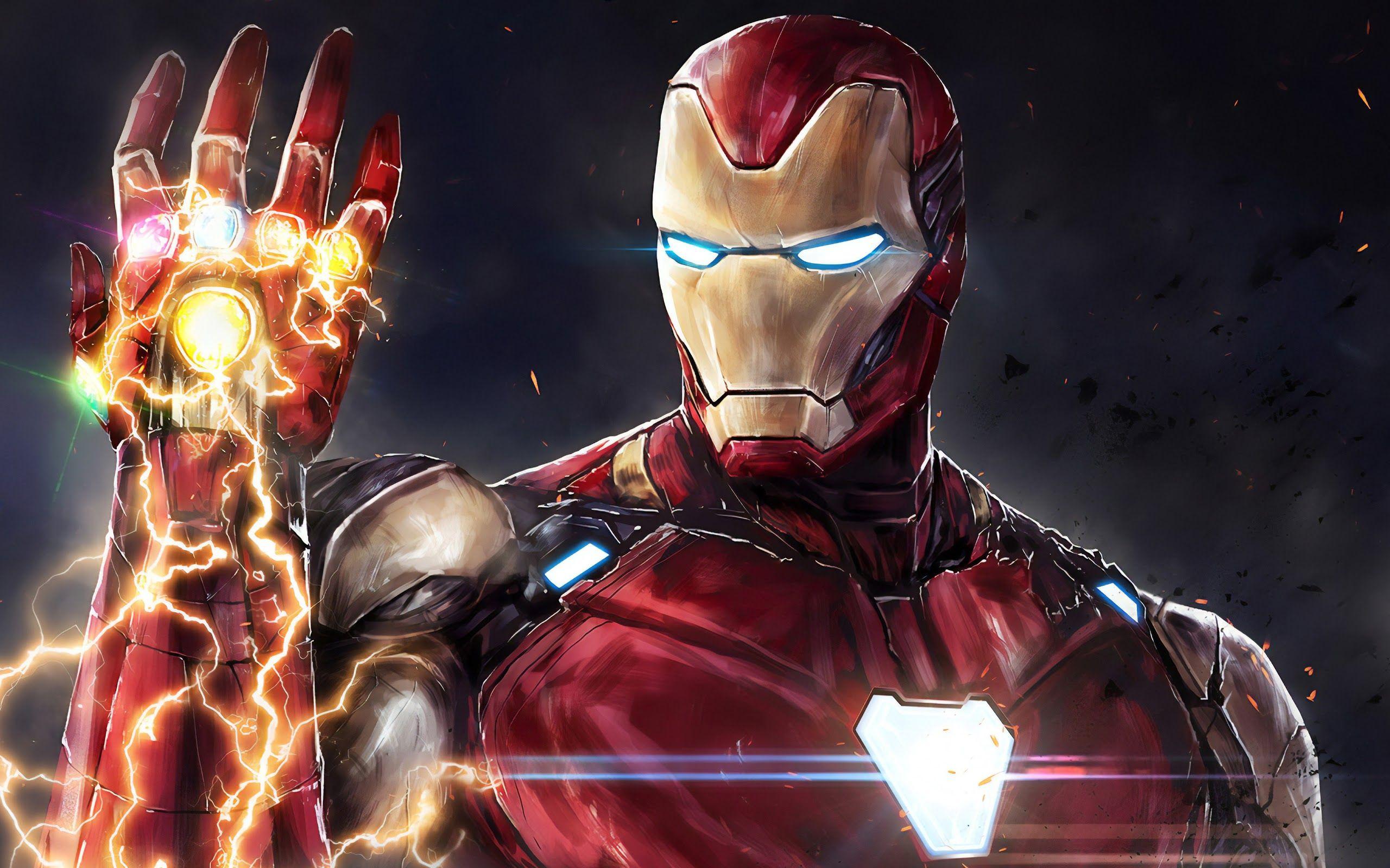 2560x1600 Iron Man Infinity Stones Avengers Endgame 4K Wallpaper