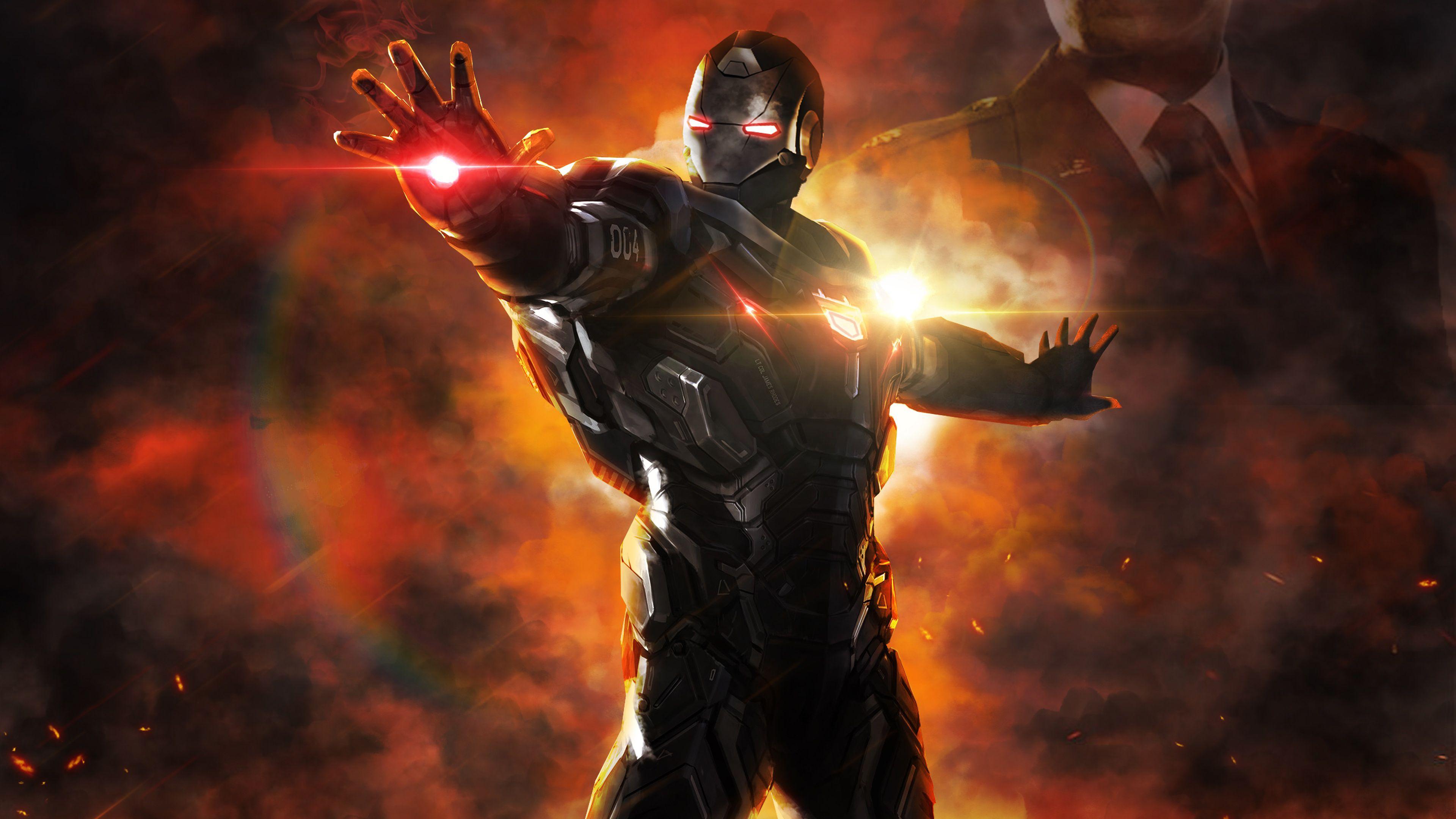 3840x2160 War Machine Avengers Endgame Man End Game, HD Wallpaper
