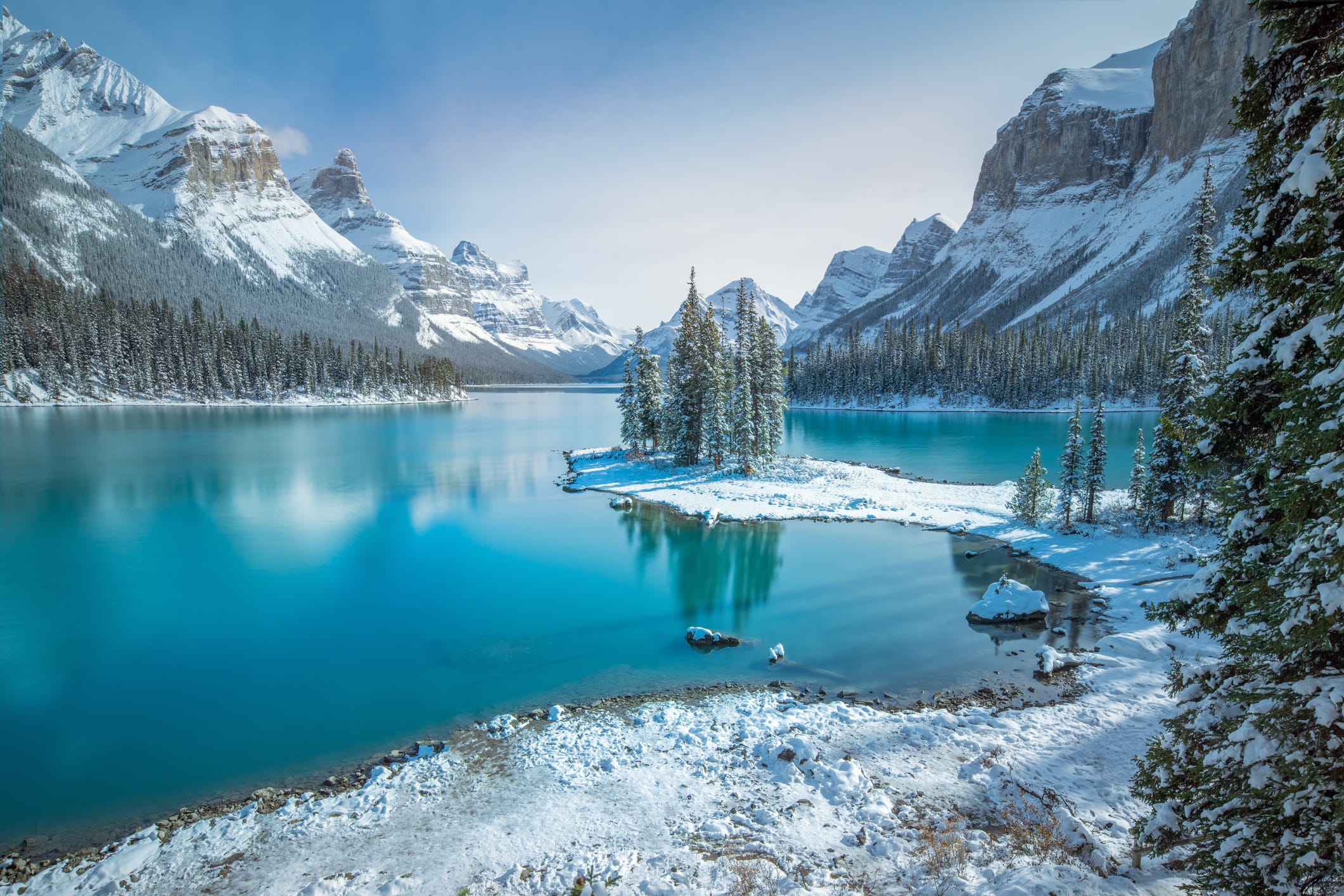 2121x1414 Stunning Image Of Snow Covered Scenery