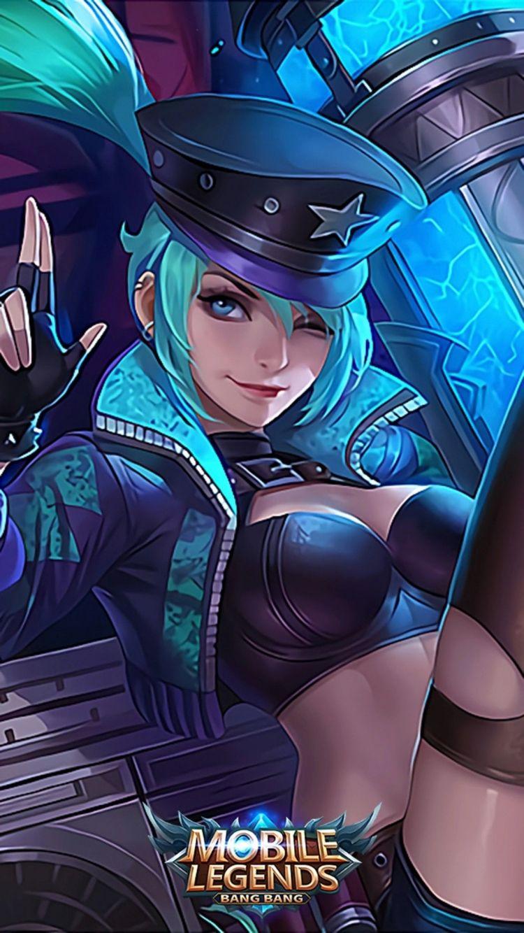 750x1334 Free download Layla Revamped green flash Mobile Legends Miya