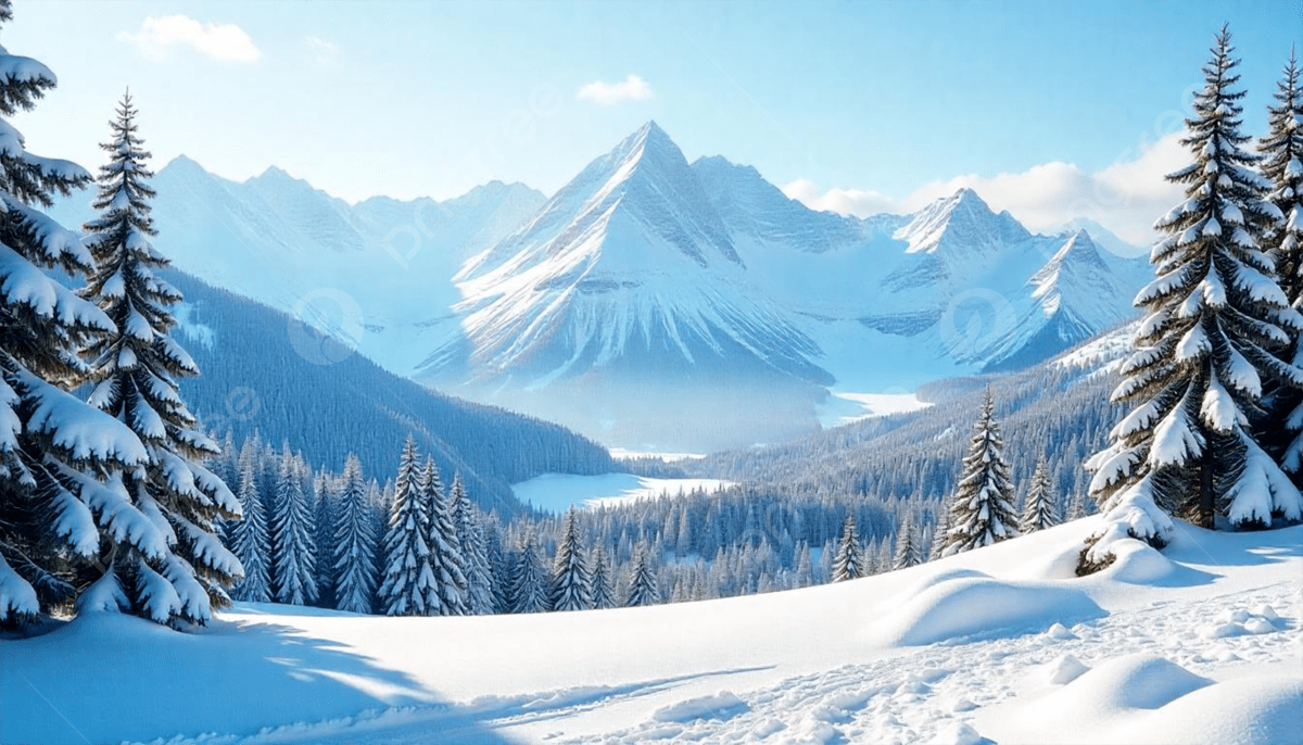 1200x686 Winter Season Wallpaper 4k Image, HD Sunshine Over The Mountains, Snowy Mountain Landscape, Winter Scene Snow Landscape Background Image And Wallpaper for Free Download