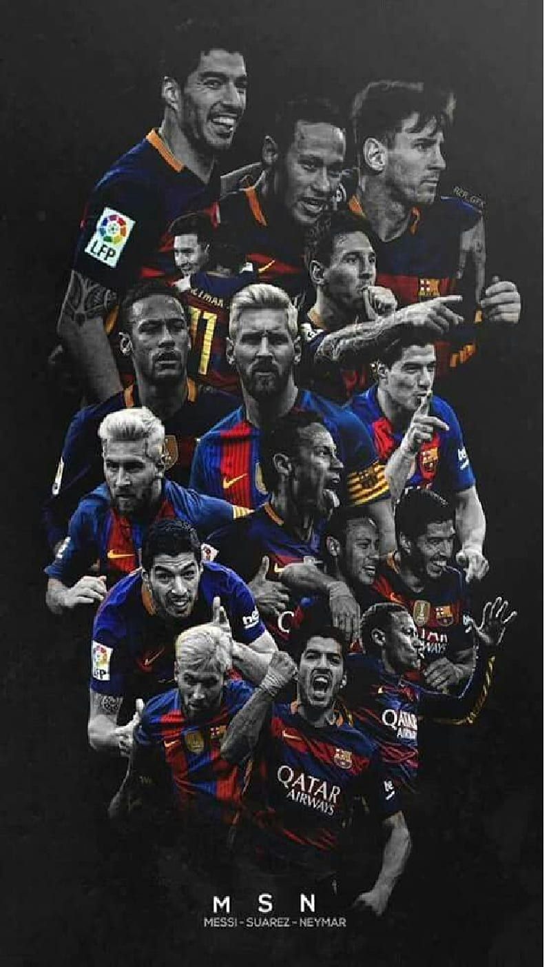 800x1403 MSN, barcelona, football, love, messi, neymar, suarez, HD phone wallpaper