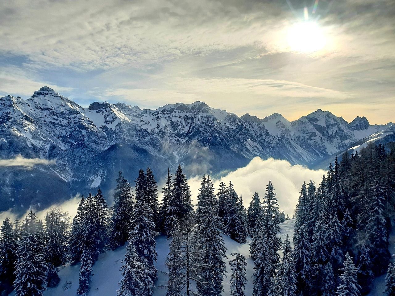 1280x960 Free Desktop Wallpaper Winter Scenery & HD Wallpaper Image