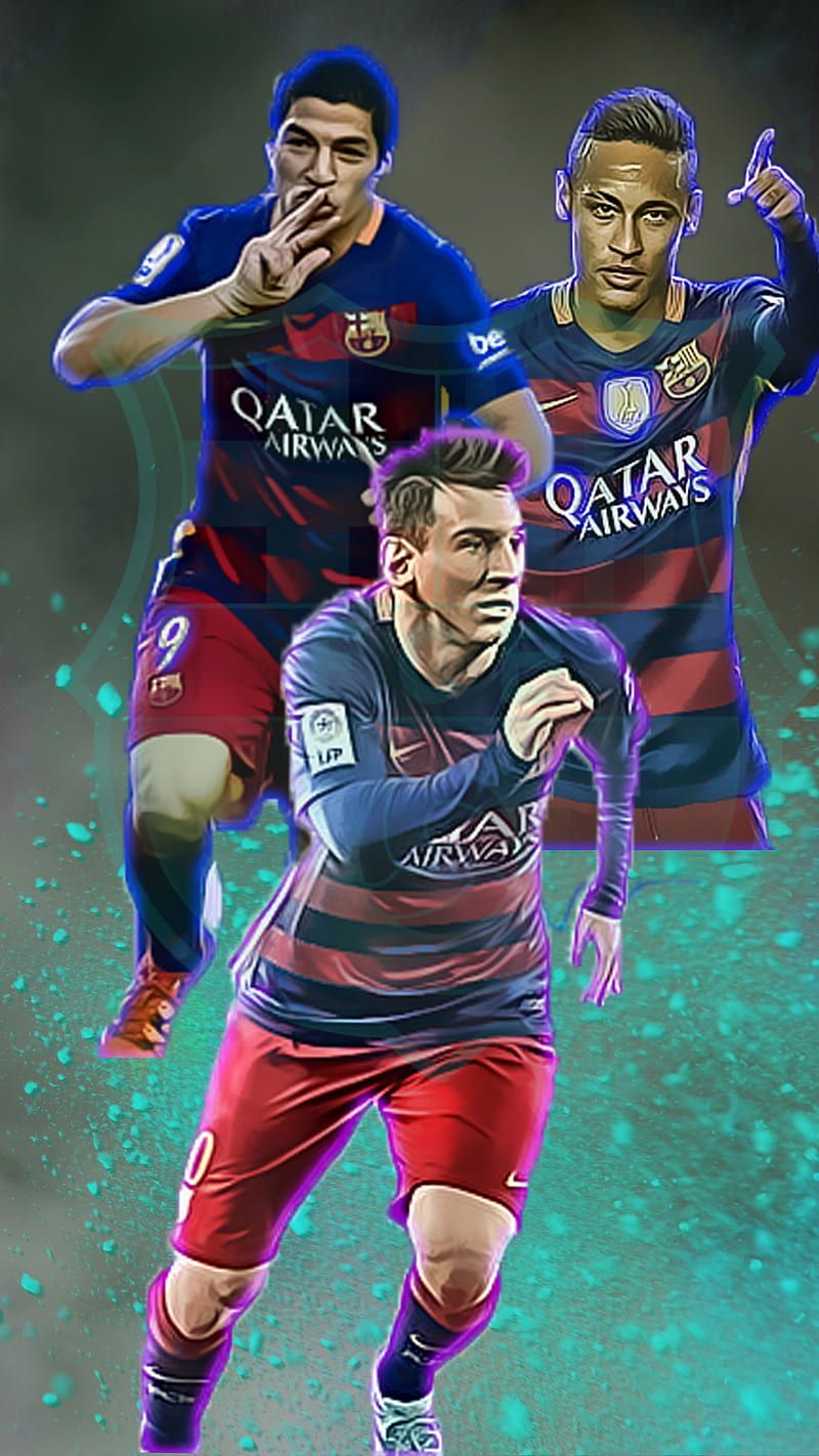 800x1422 MSN, barcelona, best, fog, messi, neymar, suarez, trio, HD phone wallpaper