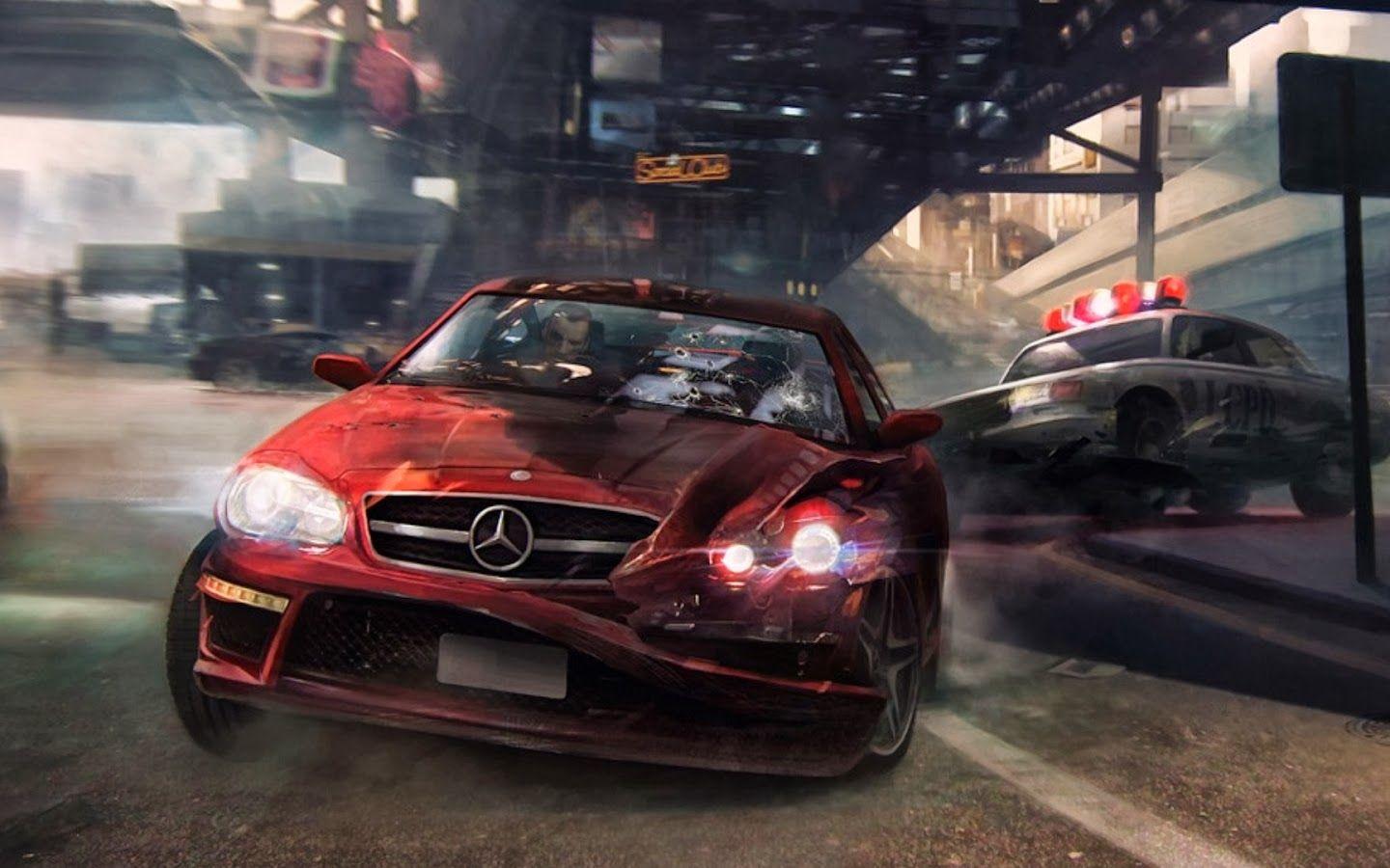 1440x900 Free download Grand Theft Auto 5 Five V Cop Car Chase Video Game