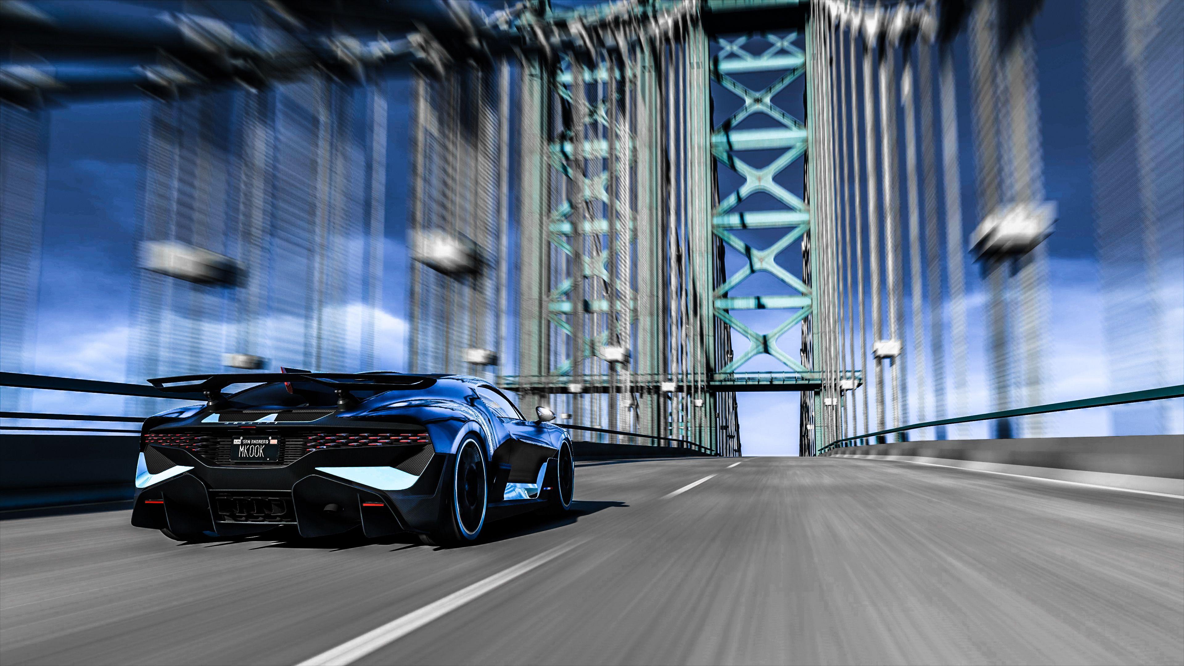3840x2160 Wallpaper 4k Gta V Bugatti Divo On Highway 2018 cars wallpaper