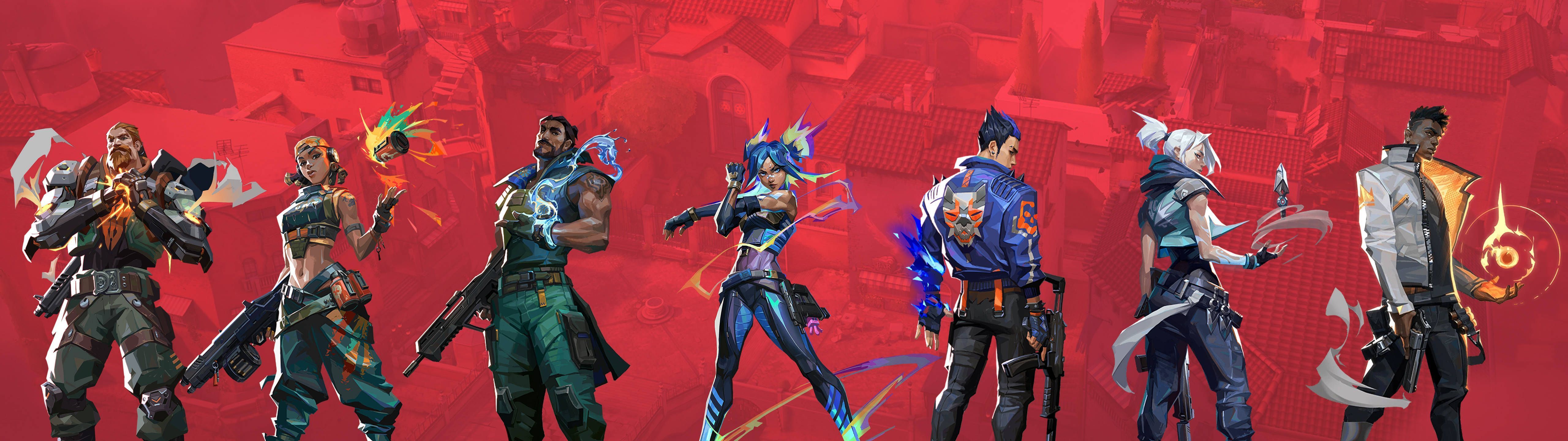 5120x1440 Download Valorant Characters 5120x1440 Gaming Wallpaper