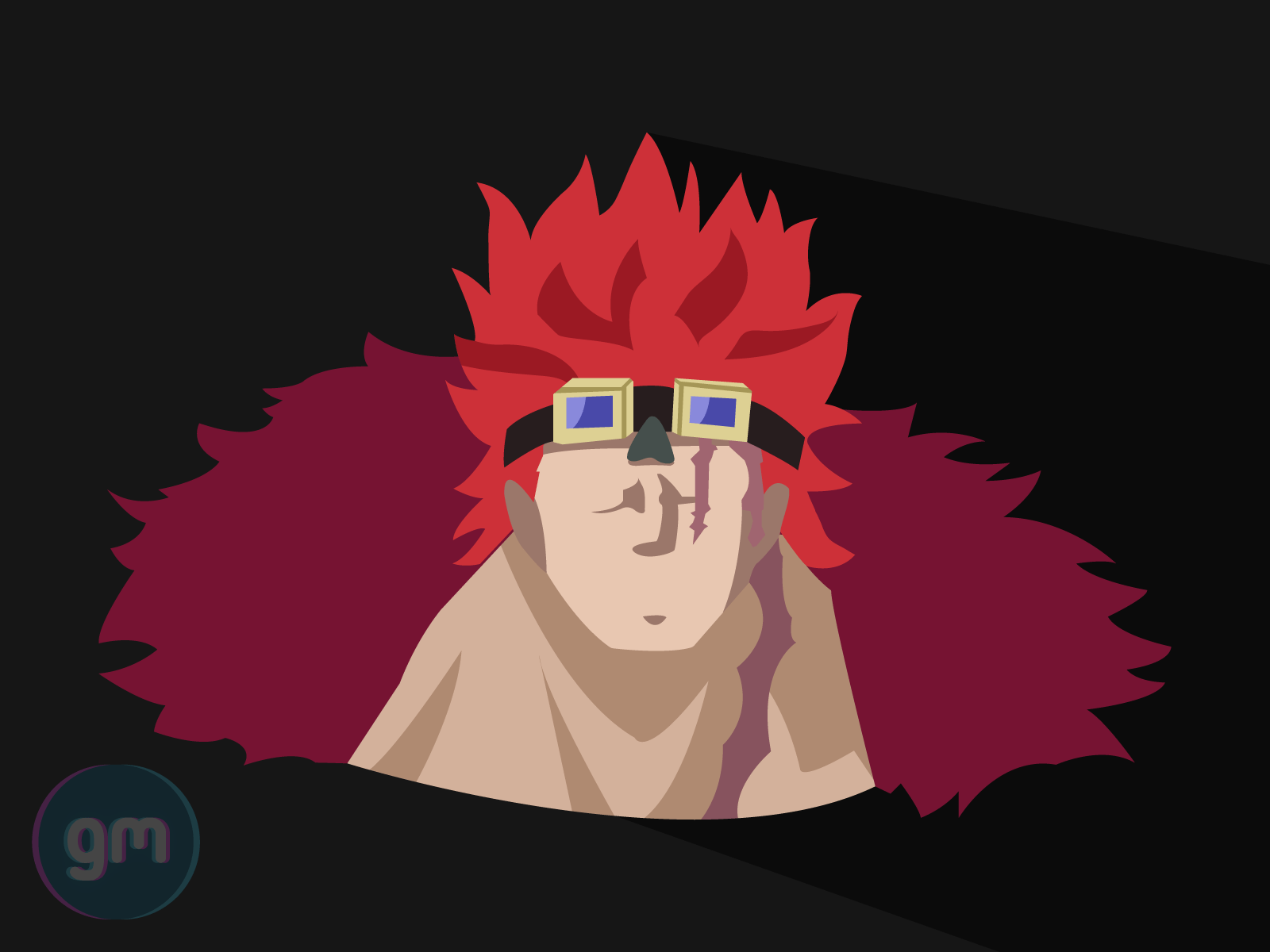 1600x1200 Flat art of Captain Kid from One Piece by Giannis M on Dribbble