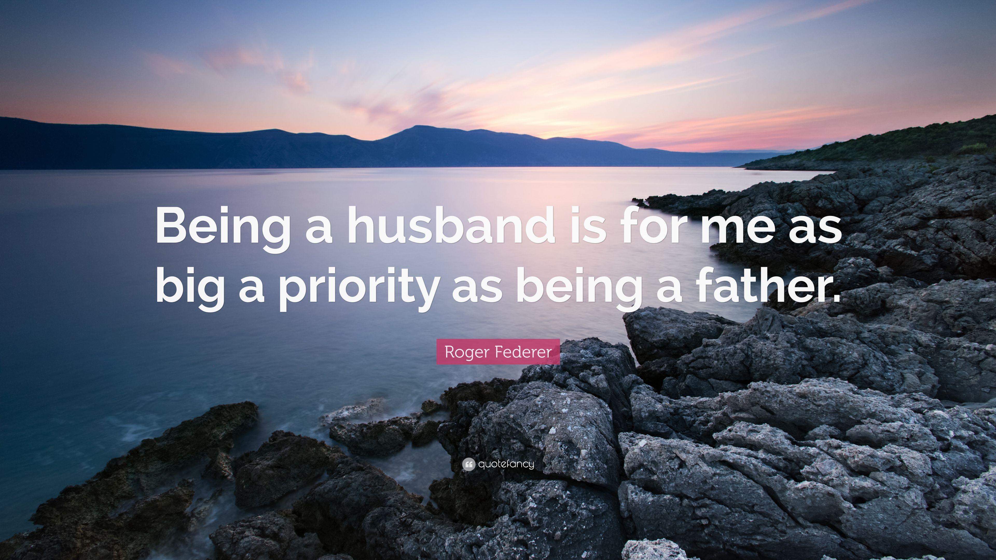 3840x2160 Roger Federer Quote: “Being a husband is for me as big a priority
