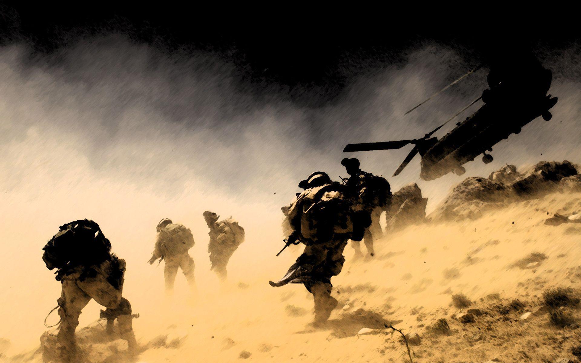 1920x1200 Army Battle Field Wallpaper