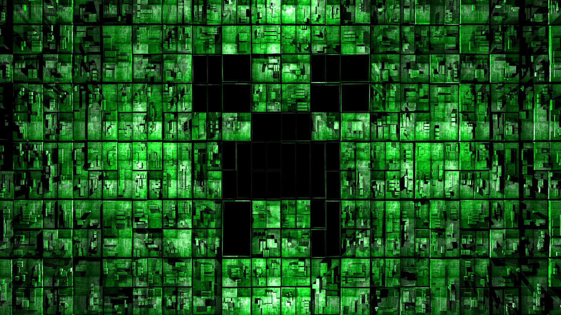 1920x1080 Creeper Face Wallpaper