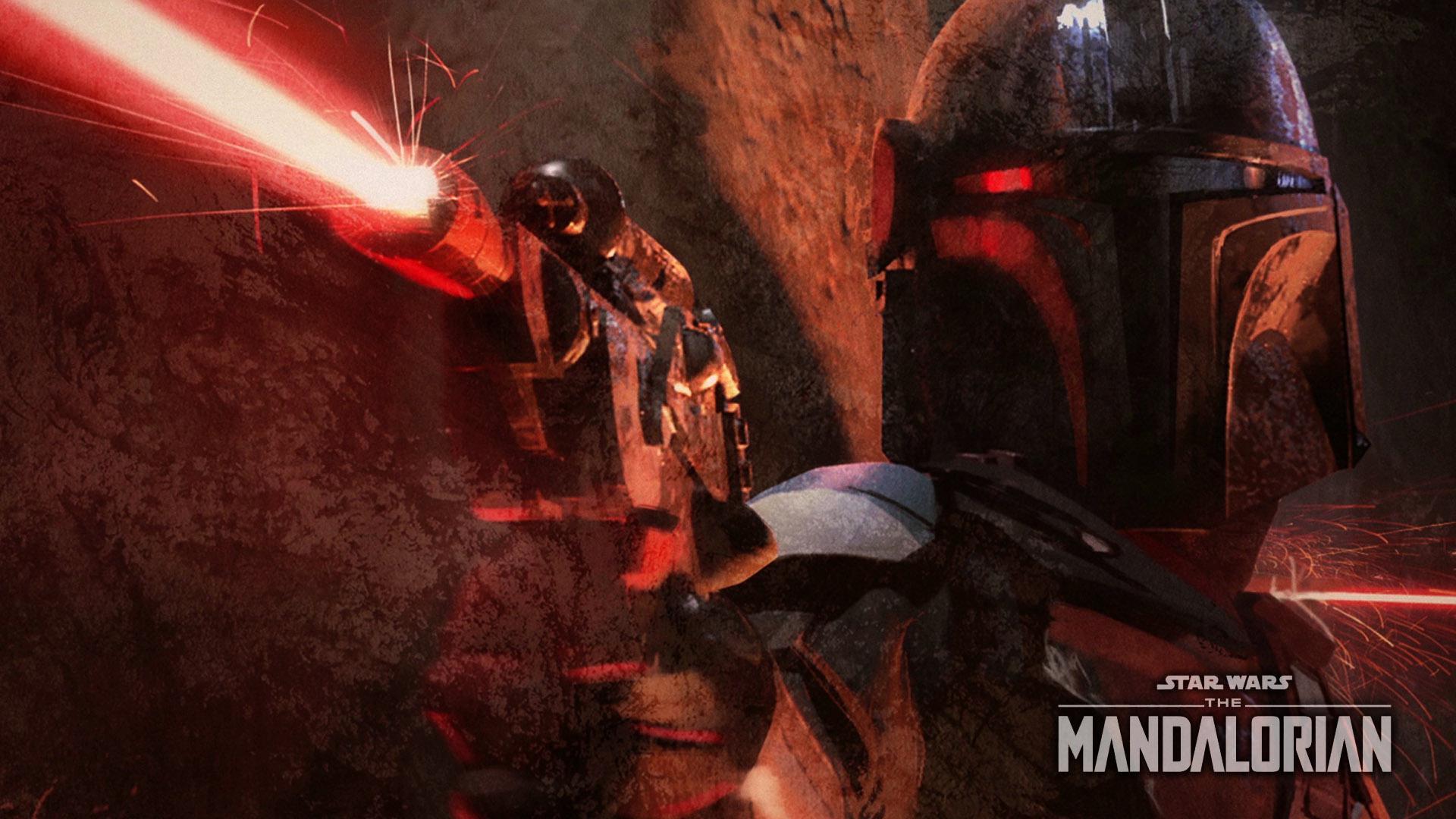 1920x1080 I made a wallpaper from the Mandalorian end credits 1920 x 1080