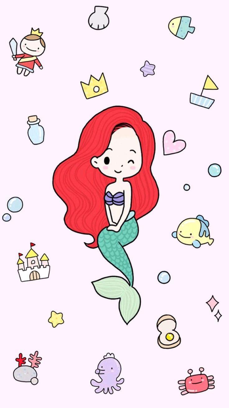 736x1308 Wallpaper Celular kawaii. Mermaid wallpaper iphone