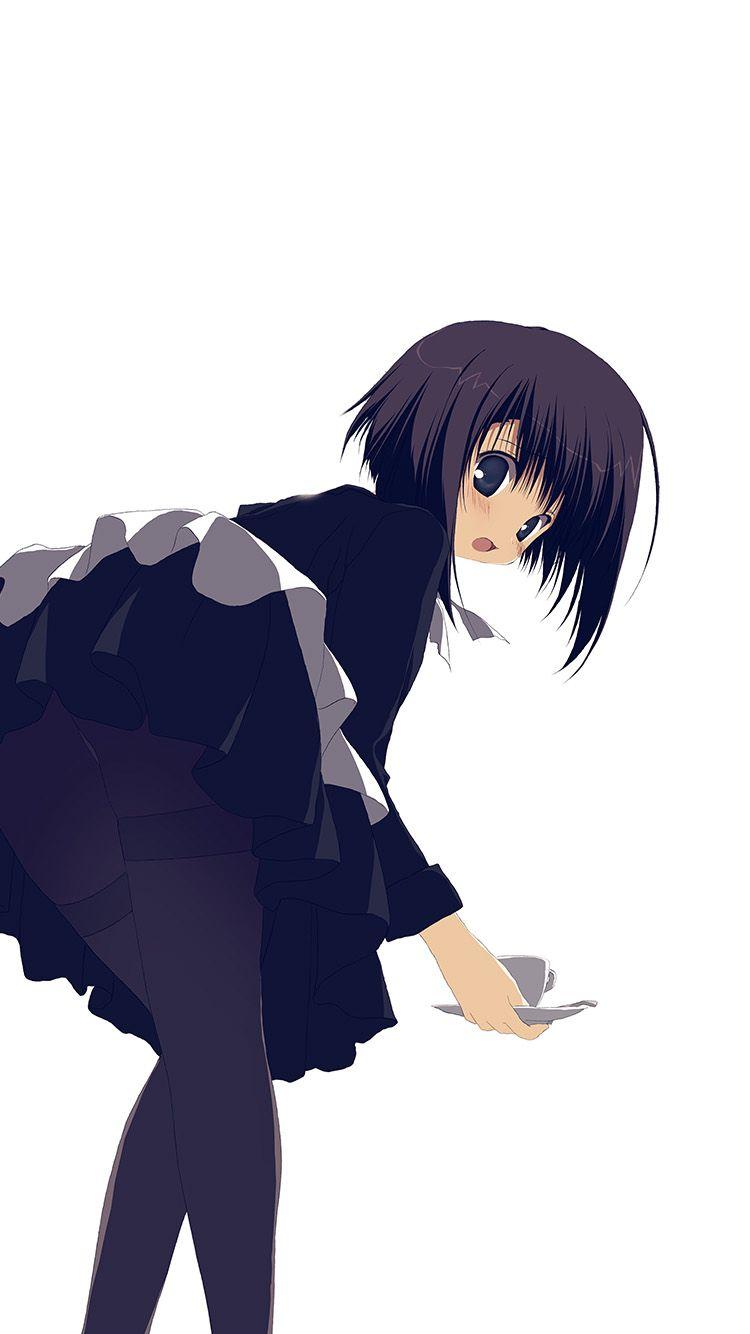 750x1334 iPhone7 wallpaper. girl anime black dress