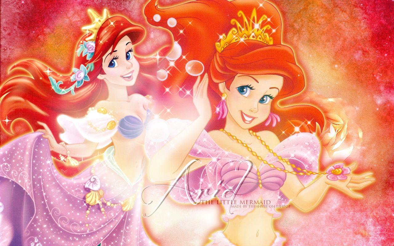 1280x800 Ariel Little Mermaid White Background