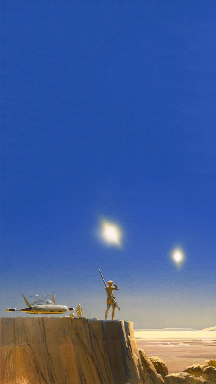 750x1334 I turned an old Ralph McQuarrie concept piece into a mobile
