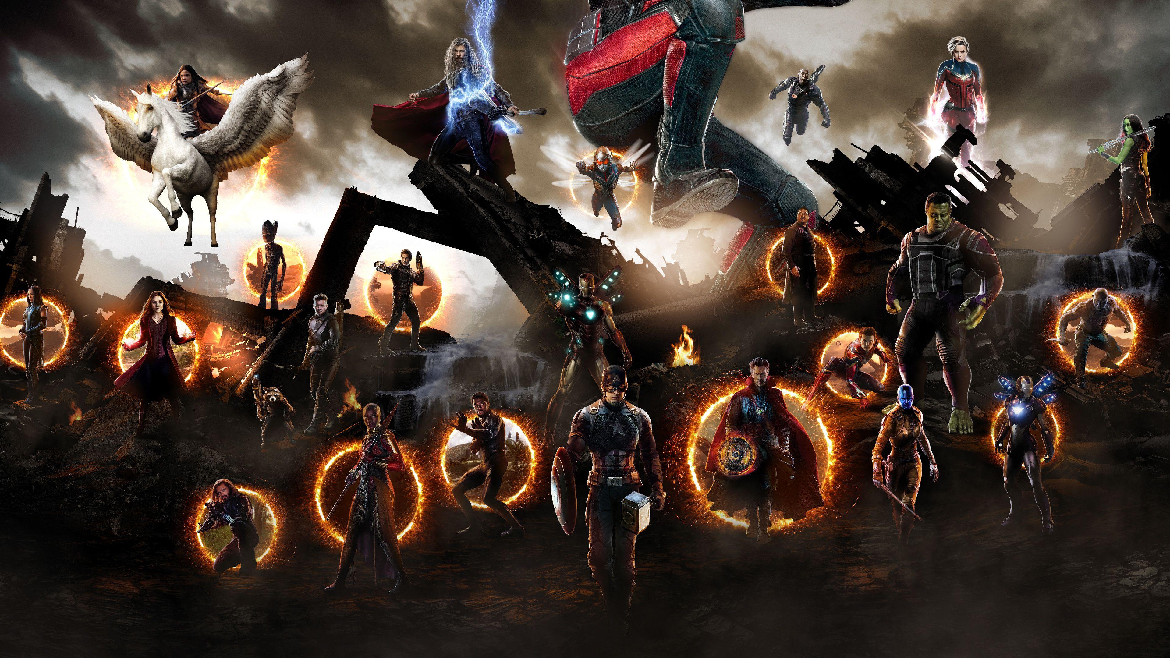 Hình nền 4K 3840x2160 Avengers: Endgame Final Battle