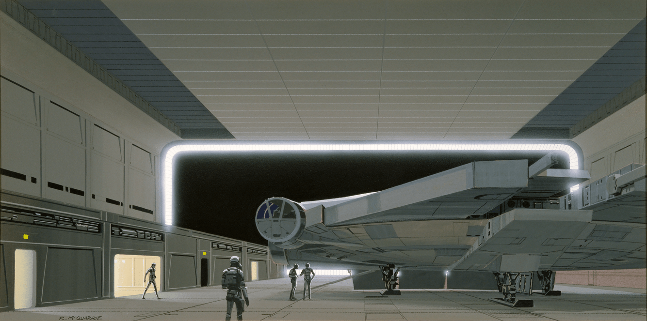 1334x663 Free download Star Wars Concept Art Ralph Mcquarrie Death star