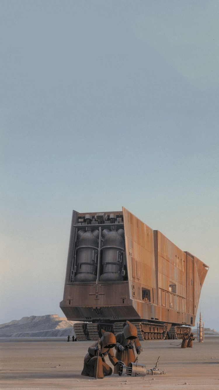 750x1334 I turned an old Ralph McQuarrie concept piece into a mobile