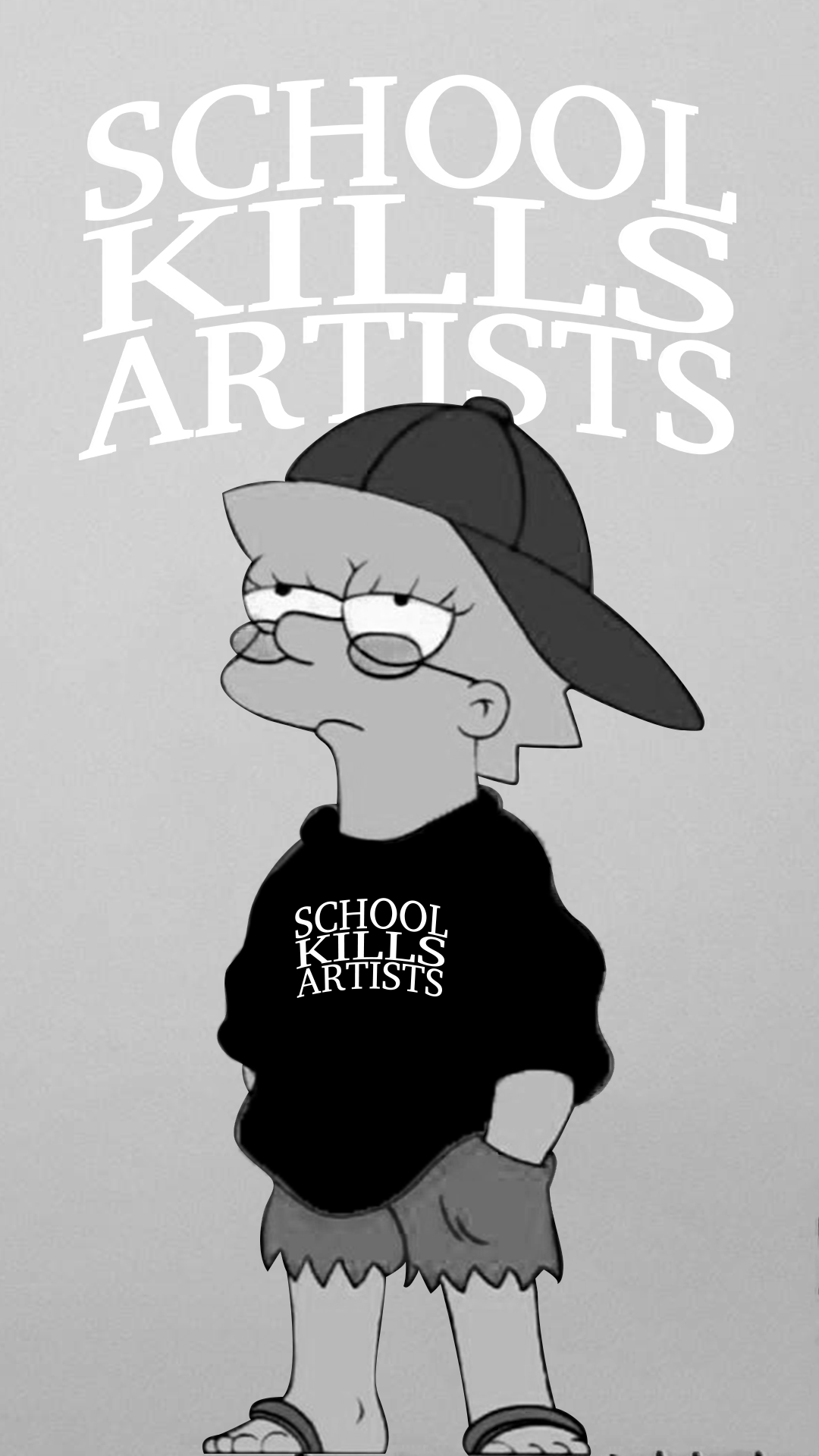 Simpsons Black and White Wallpapers - Top Free Simpsons Black and White