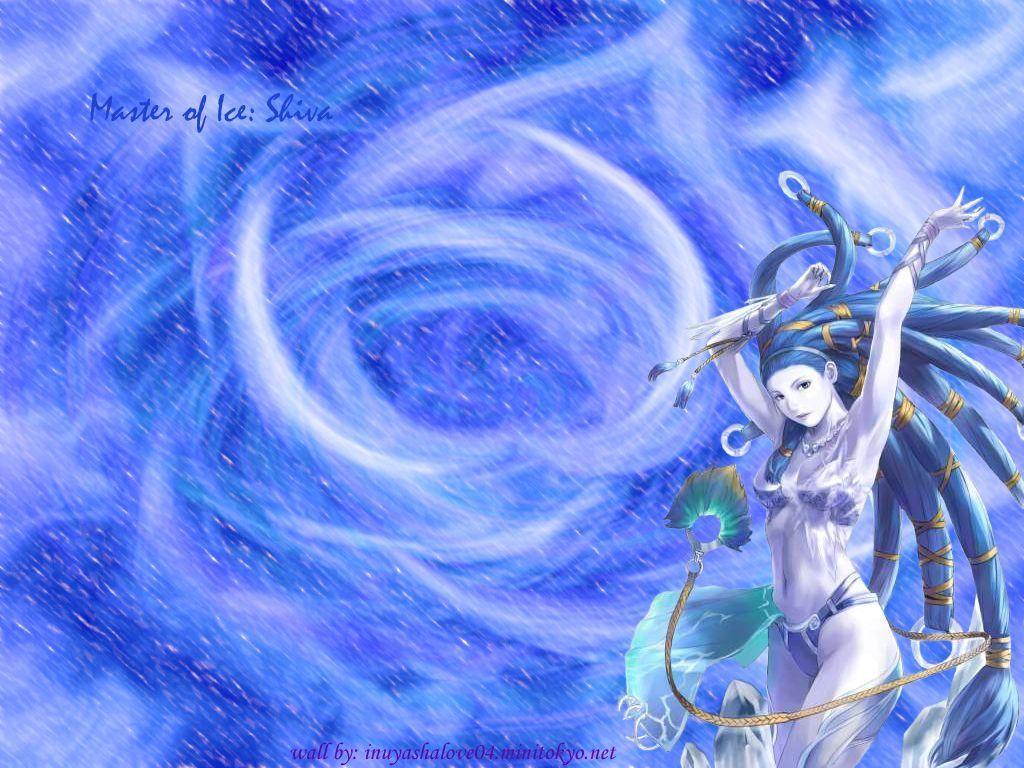 1024x768 Final Fantasy X Wallpaper: Master of Ice- Shiva