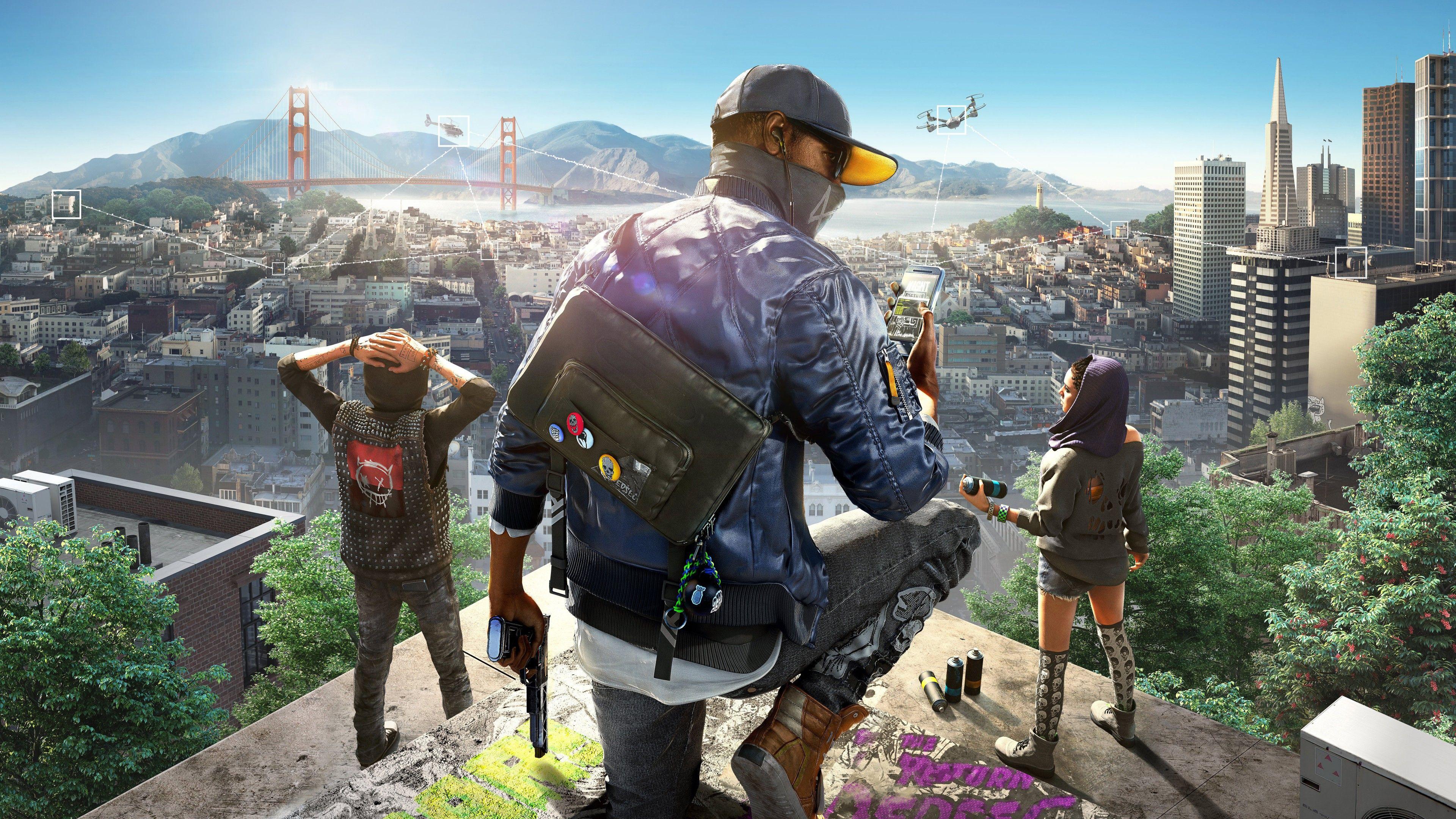 Hình nền 3840x2160 Watch Dogs 2, 4K, 8K, Trò chơi ,.  Hình nền cho iPhone