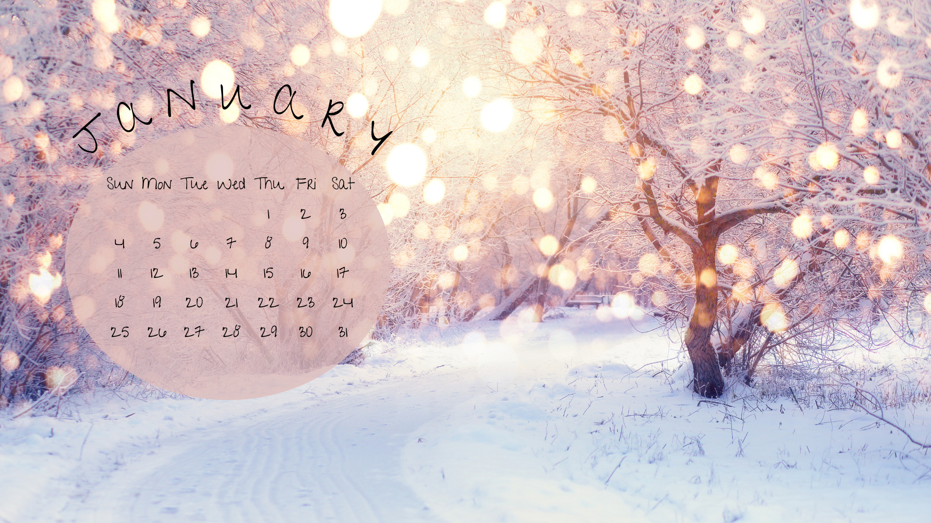 1920x1080 Free January 2026 Desktop Calendar Background (EASY DOWNLOAD)
