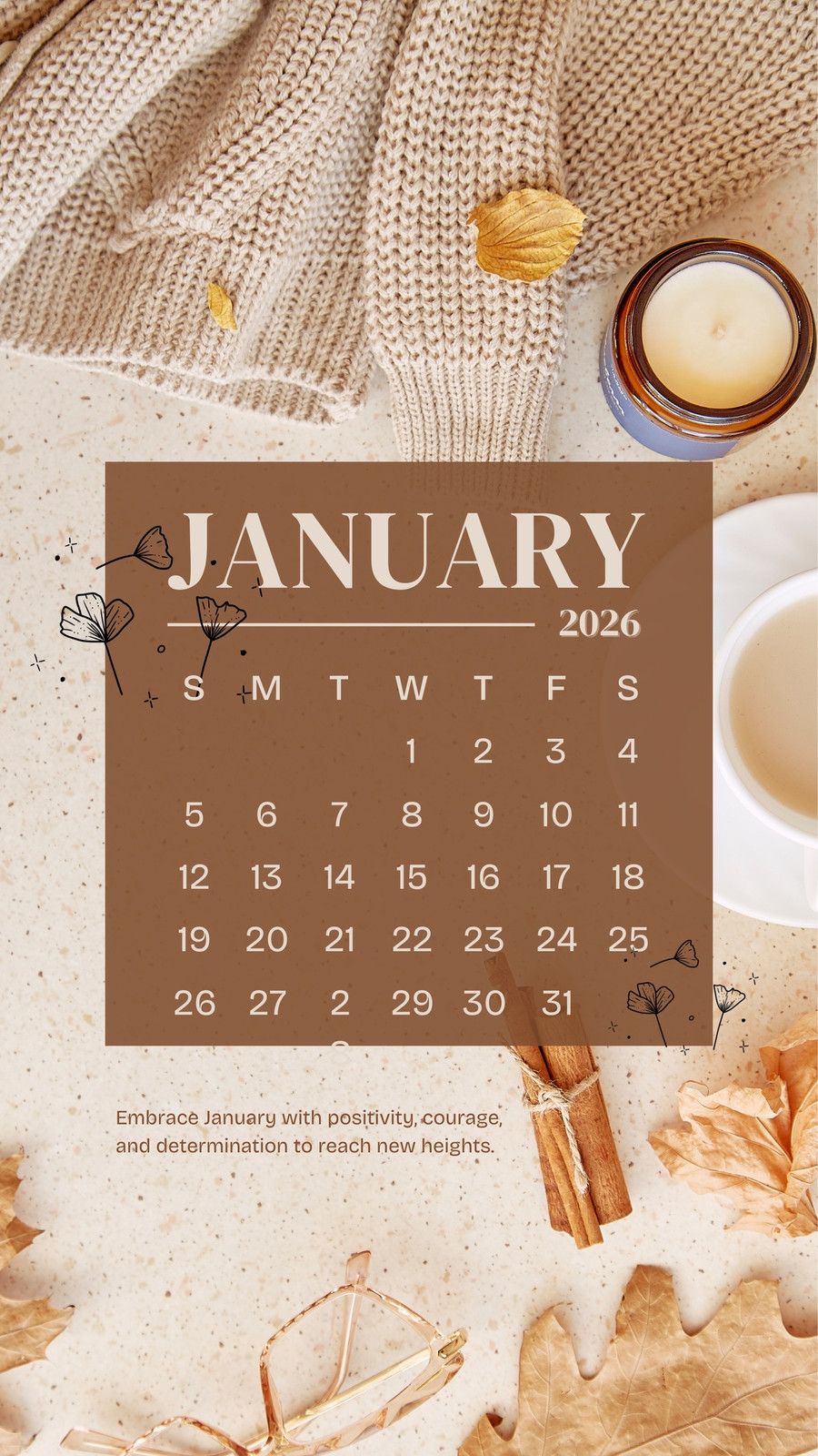 900x1600 and customizable january templates