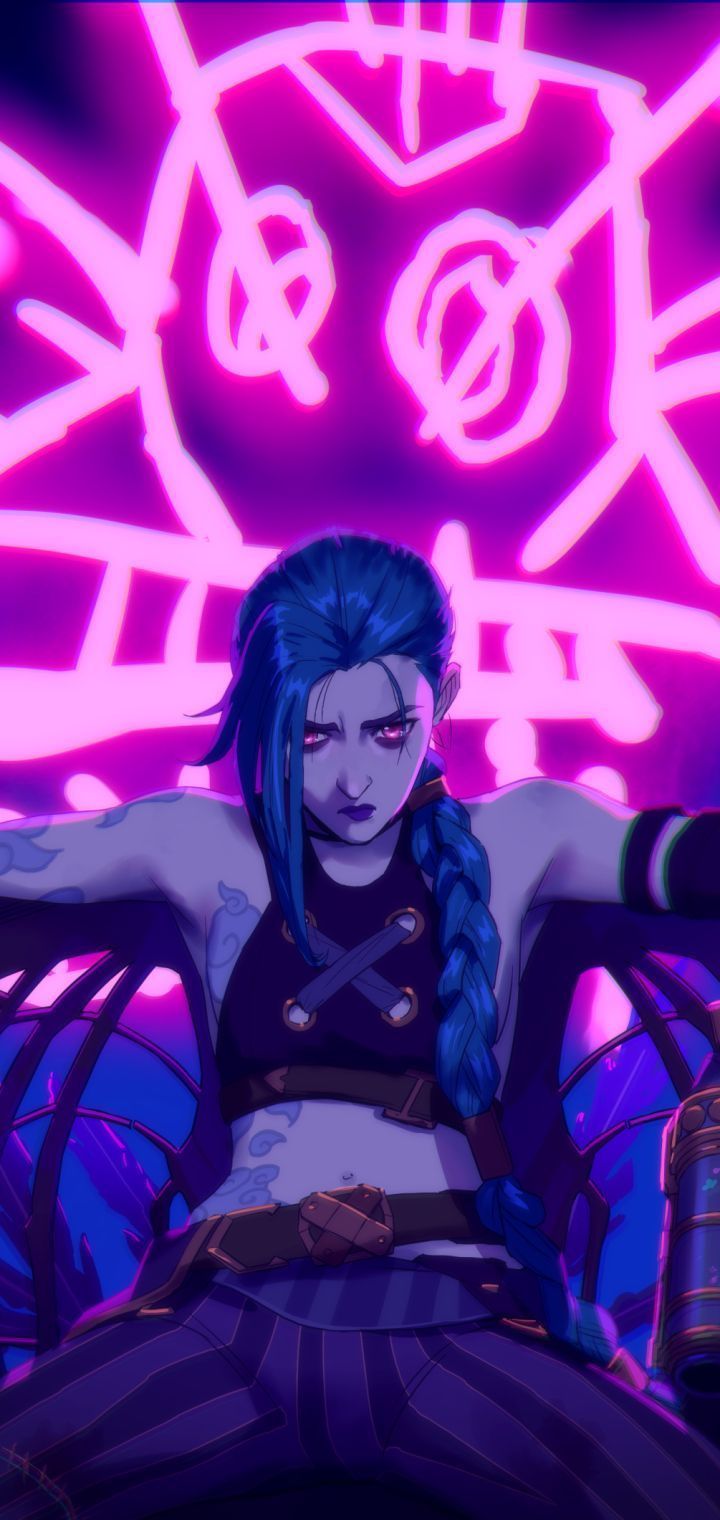 720x1520 3D Jinx iPhone Wallpaper