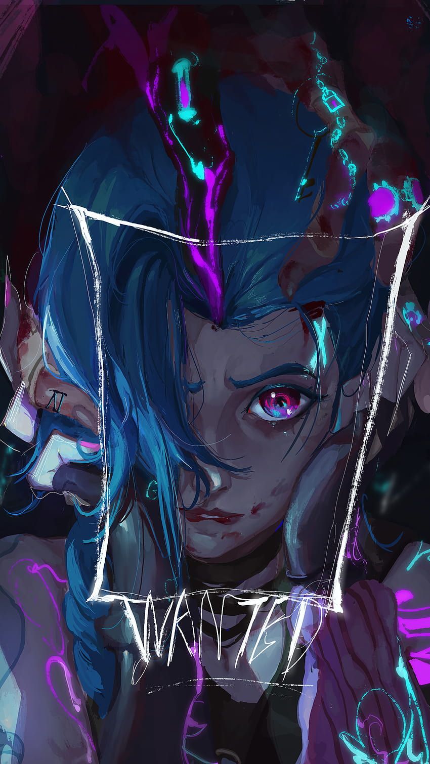 850x1511 Jinx Arcane Phone iPhone, jinx iphone HD phone wallpaper