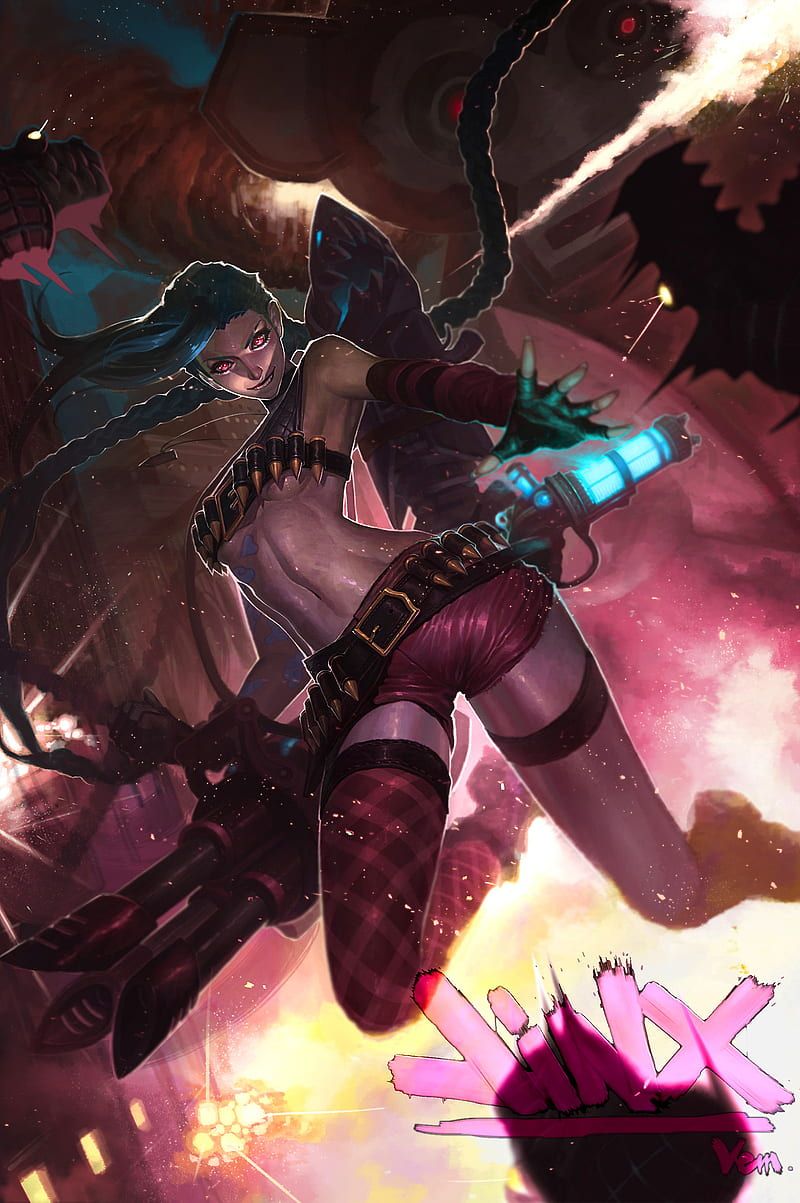 800x1203 Jinx, league of legends, lol, HD phone wallpaper