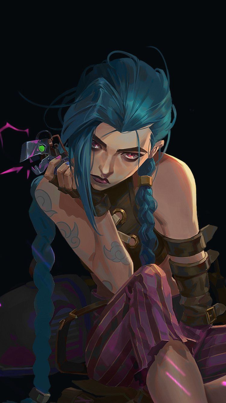 750x1334 Jinx (League Of Legends) Phone Wallpaper