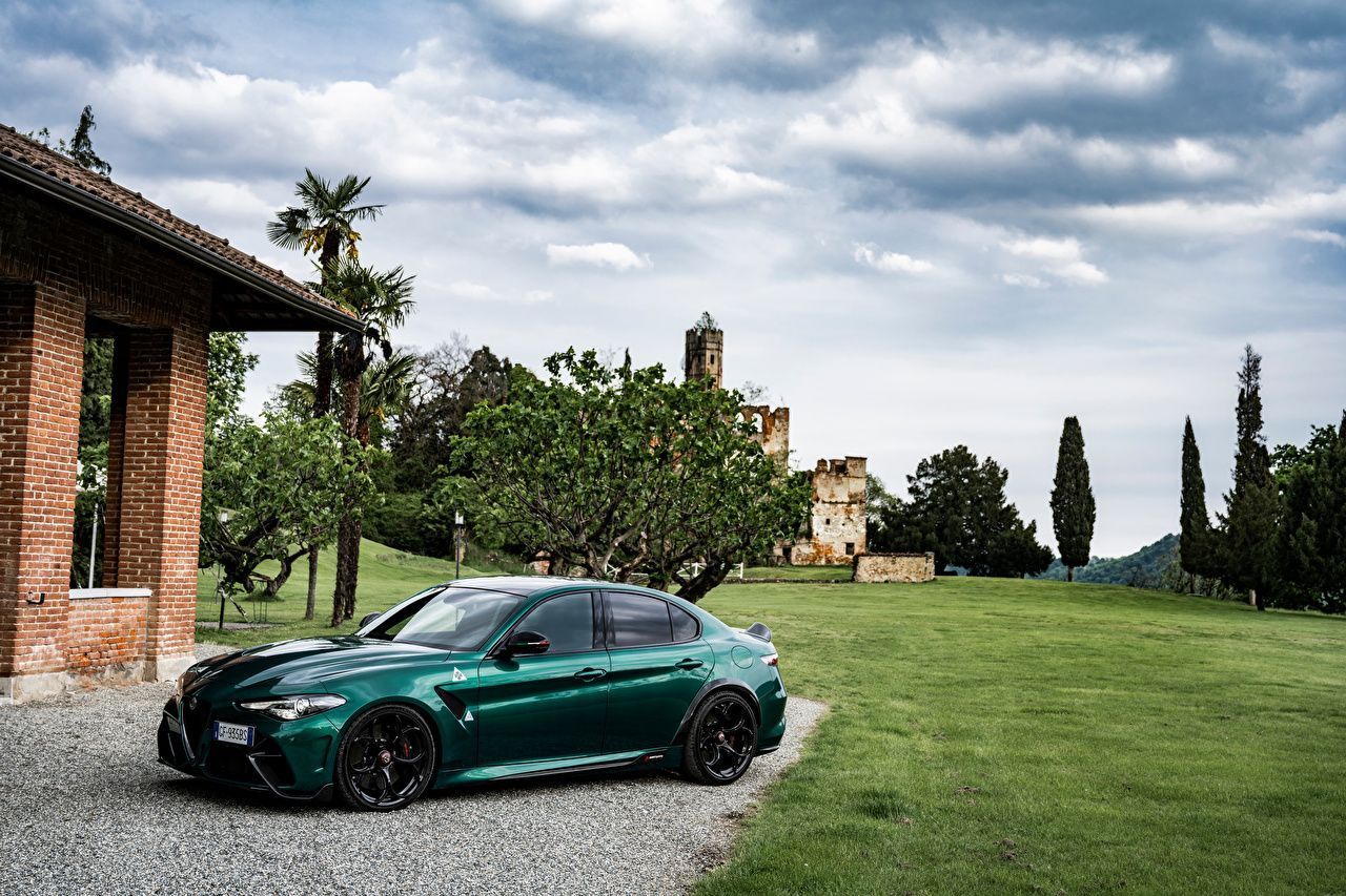1280x853 Photos Alfa Romeo Giulia GTA (952), 2021 Green Cars Metallic