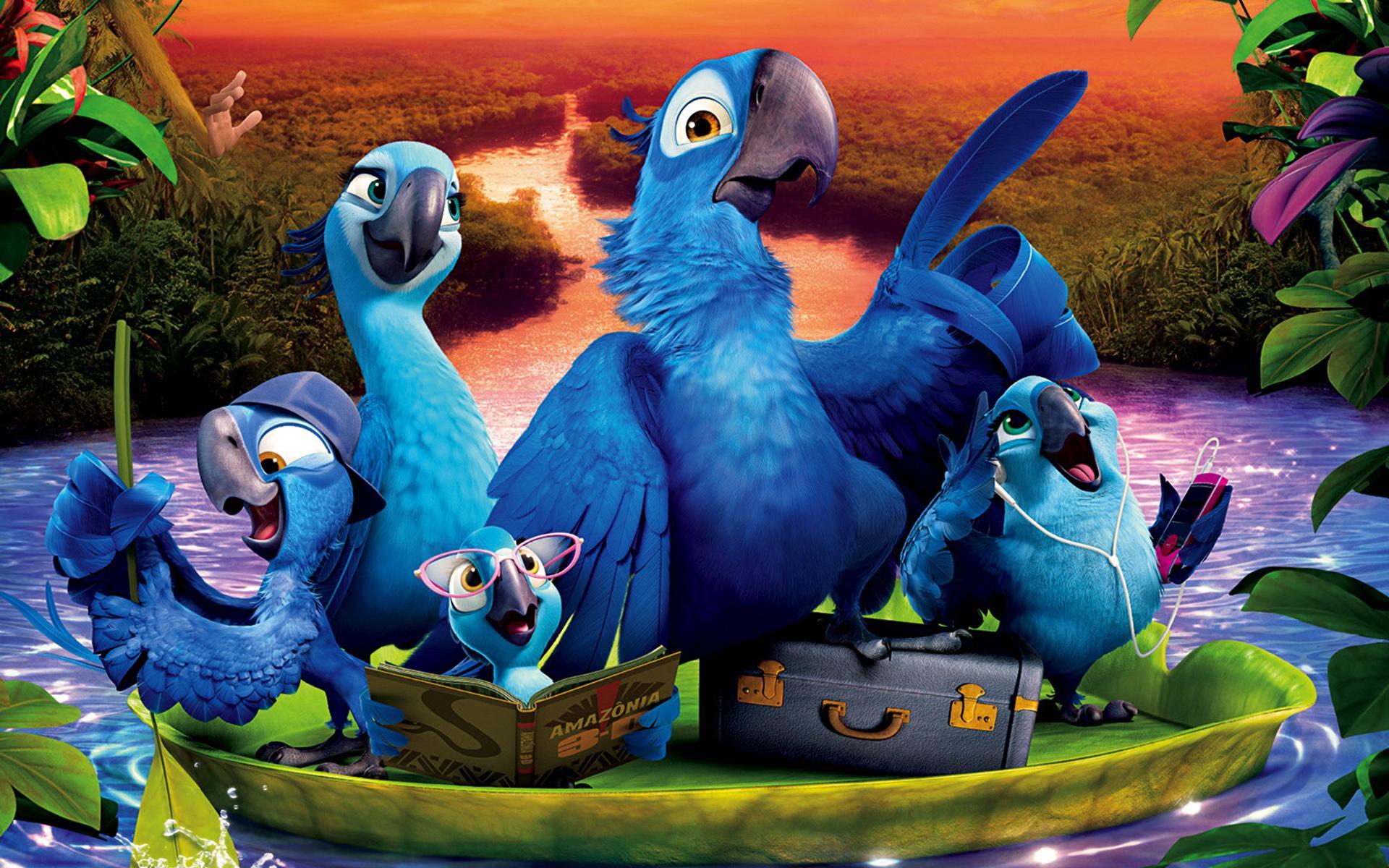 1920x1200 Wallpaper cartoon, family, adventure, blue sky, Comedy, Rio 2 for mobile and desktop, section фильмы, resolution 1920x1200