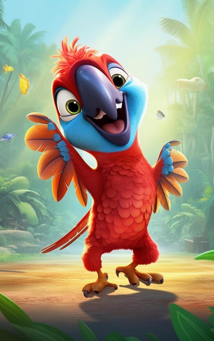 740x1178 Rio Bird Animated Movie Photo Free High Quality Picture