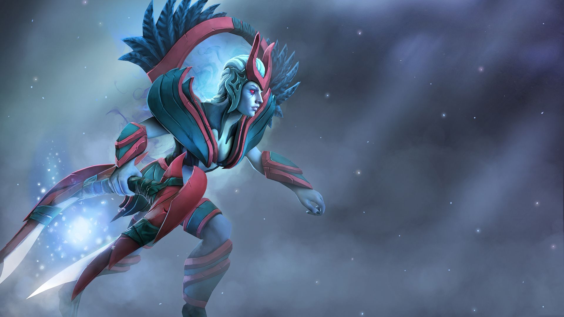 1920x1080 Photos DOTA 2 Vengeful Spirit Warriors Fantasy vdeo game 1920x1080