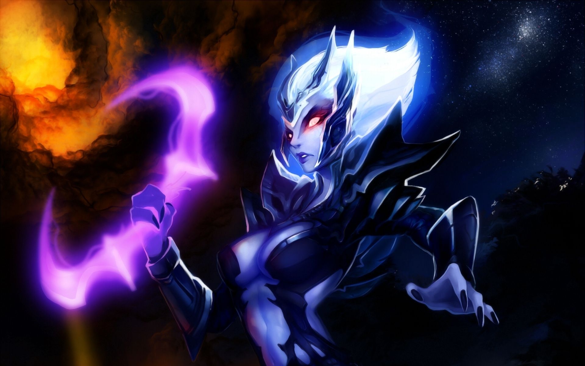 1920x1200 Wallpaper girl, spirit, art, dota Vengeful Spirit, Shendelzare, GemmaQw for mobile and desktop, section игры, resolution 1920x1200