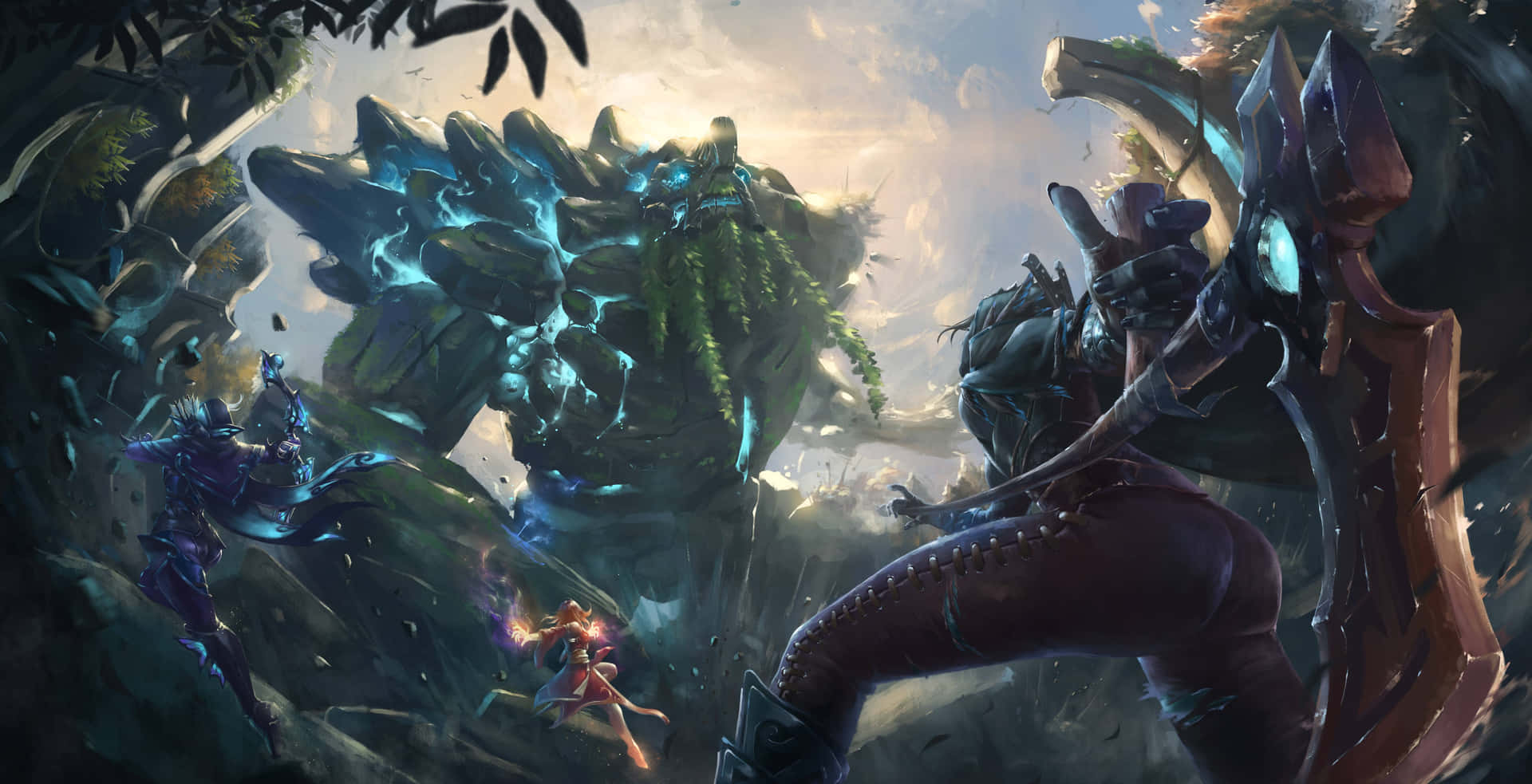 1920x983 Download 1080p Dota 2 Incredible Tiny And Vengeful Spirit Background