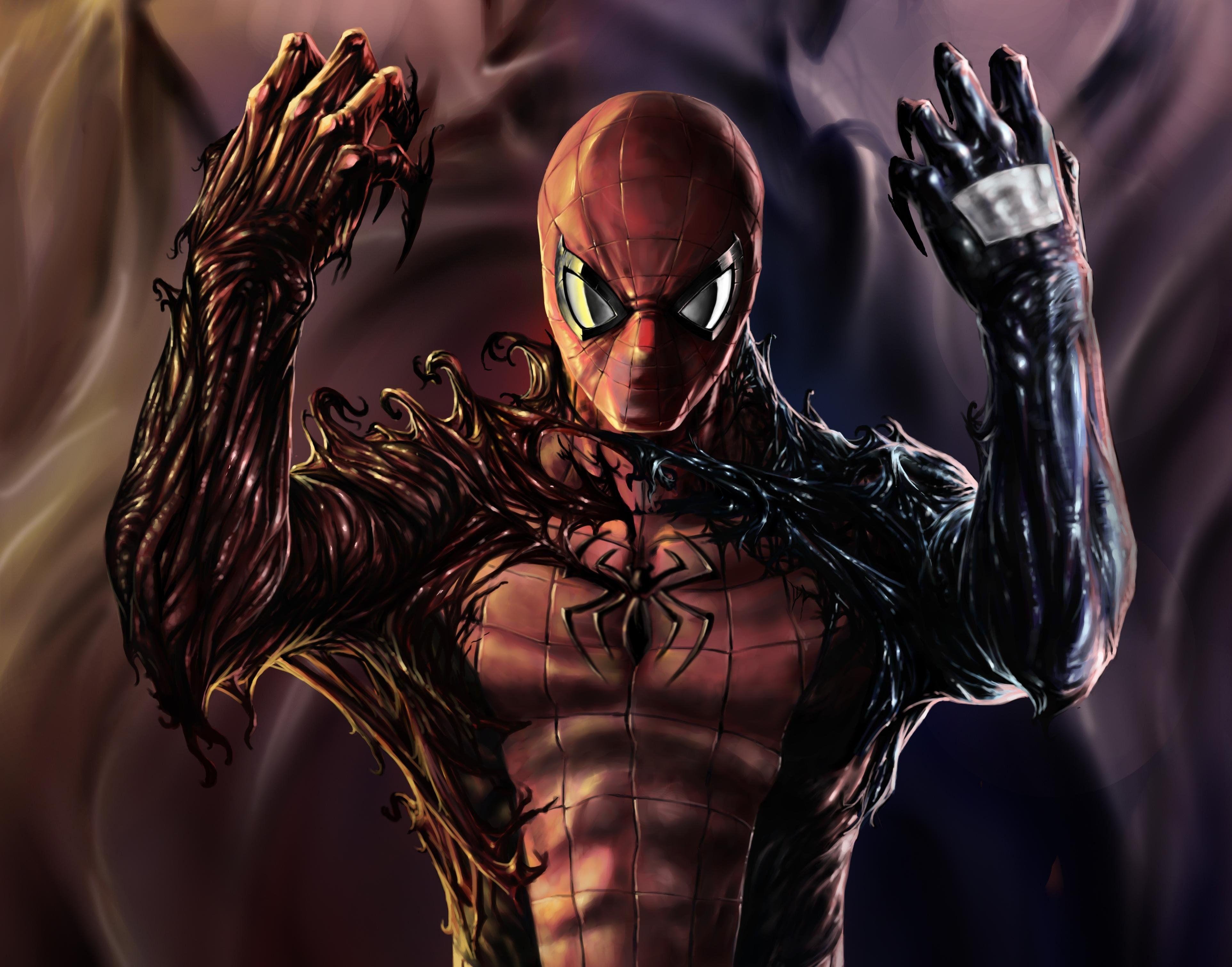 3850x3023 Carnage vs Venom Wallpaper for Phone and HD Desktop Background